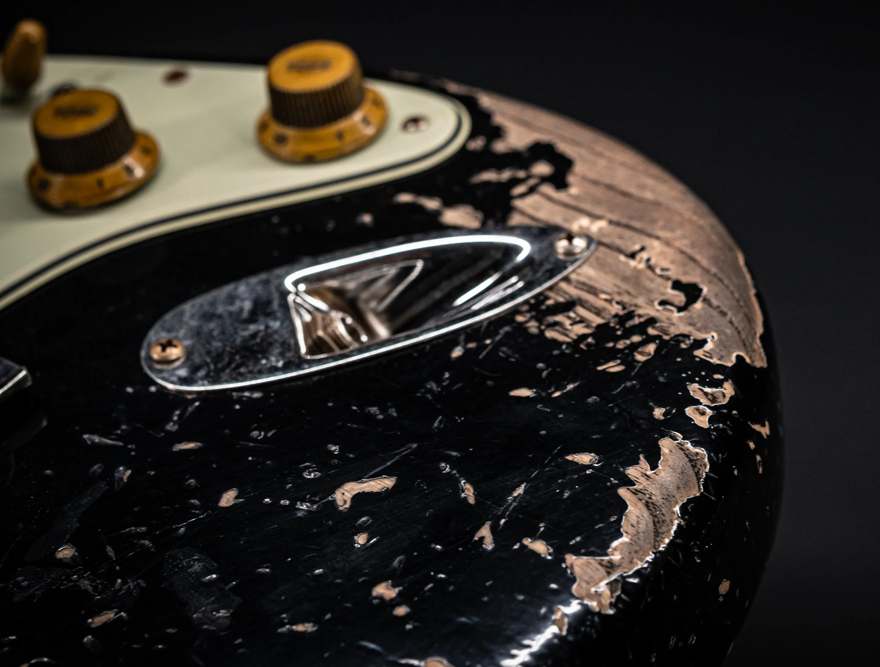 Fender MBD II 1962 Humbucker Stratocaster MIDAS Super Heavy Relic - ASH Body Black