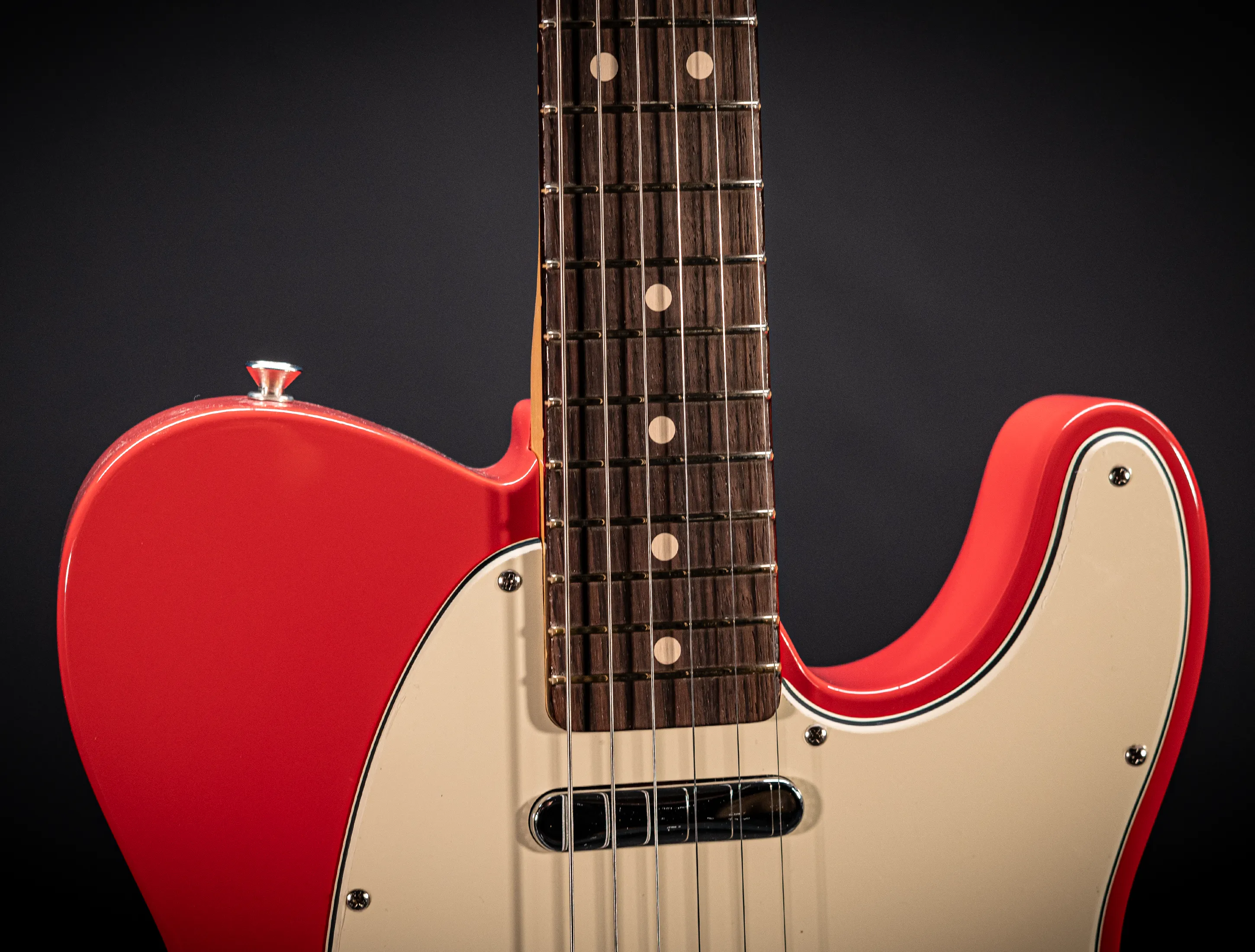 a164325 Fender MBD Limited 1963 Telecaster Timeless NOS flame Neck - Fiesta Red