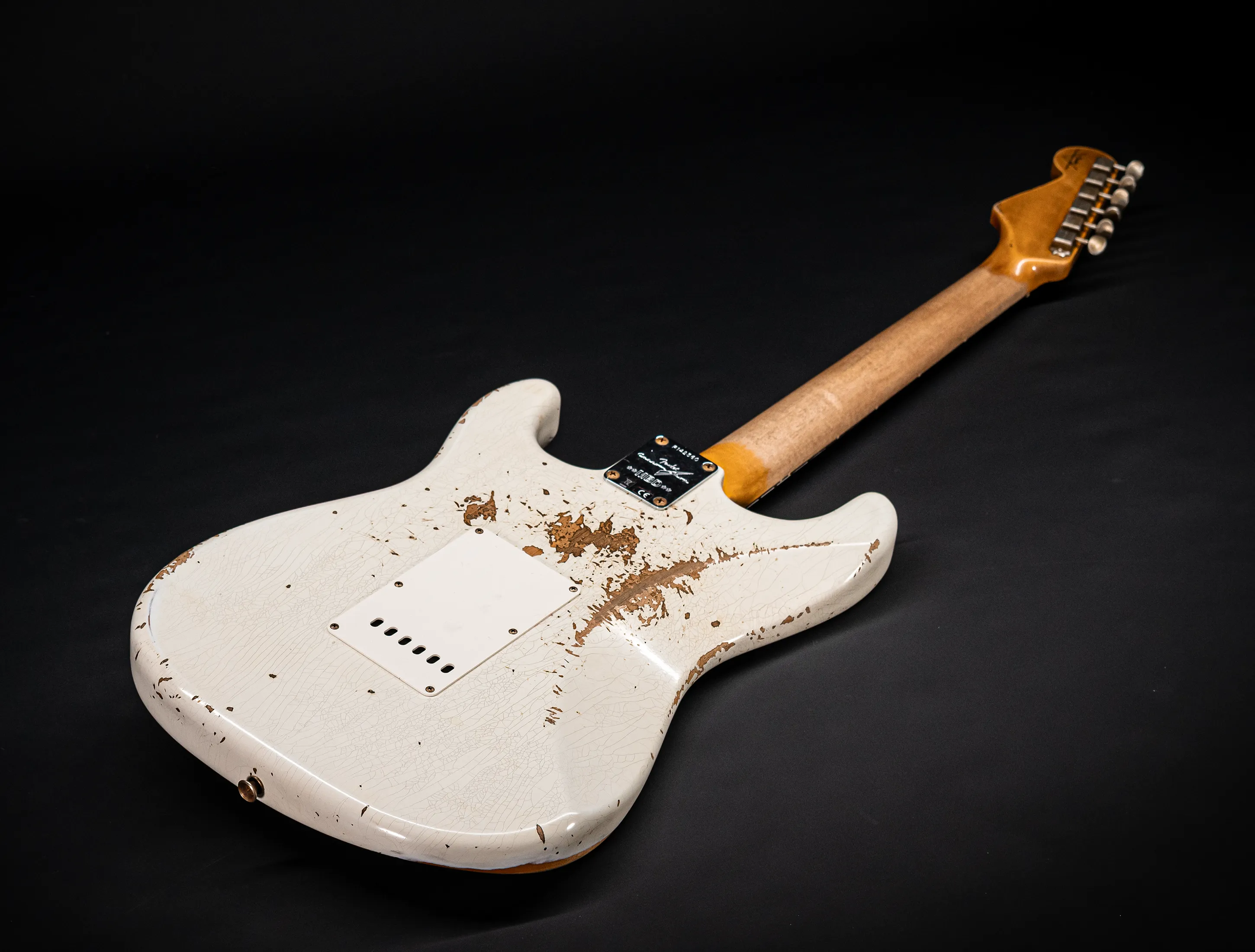 Fender MBD 1963 Stratocaster Heavy Relic - Super Faded Aged Olympic White