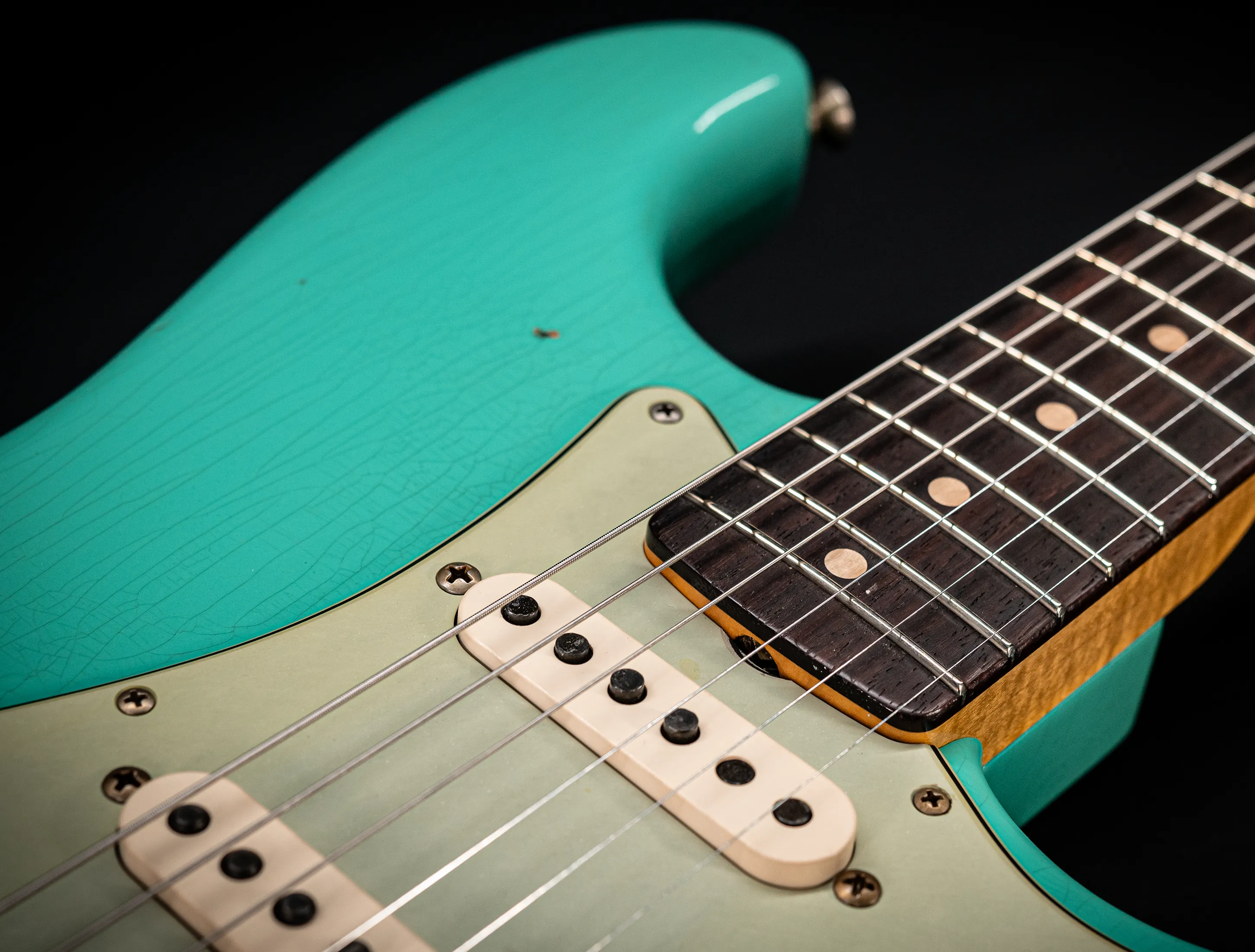 Fender MBD 1963 Stratocaster Relic - Aged Sea Foam Green