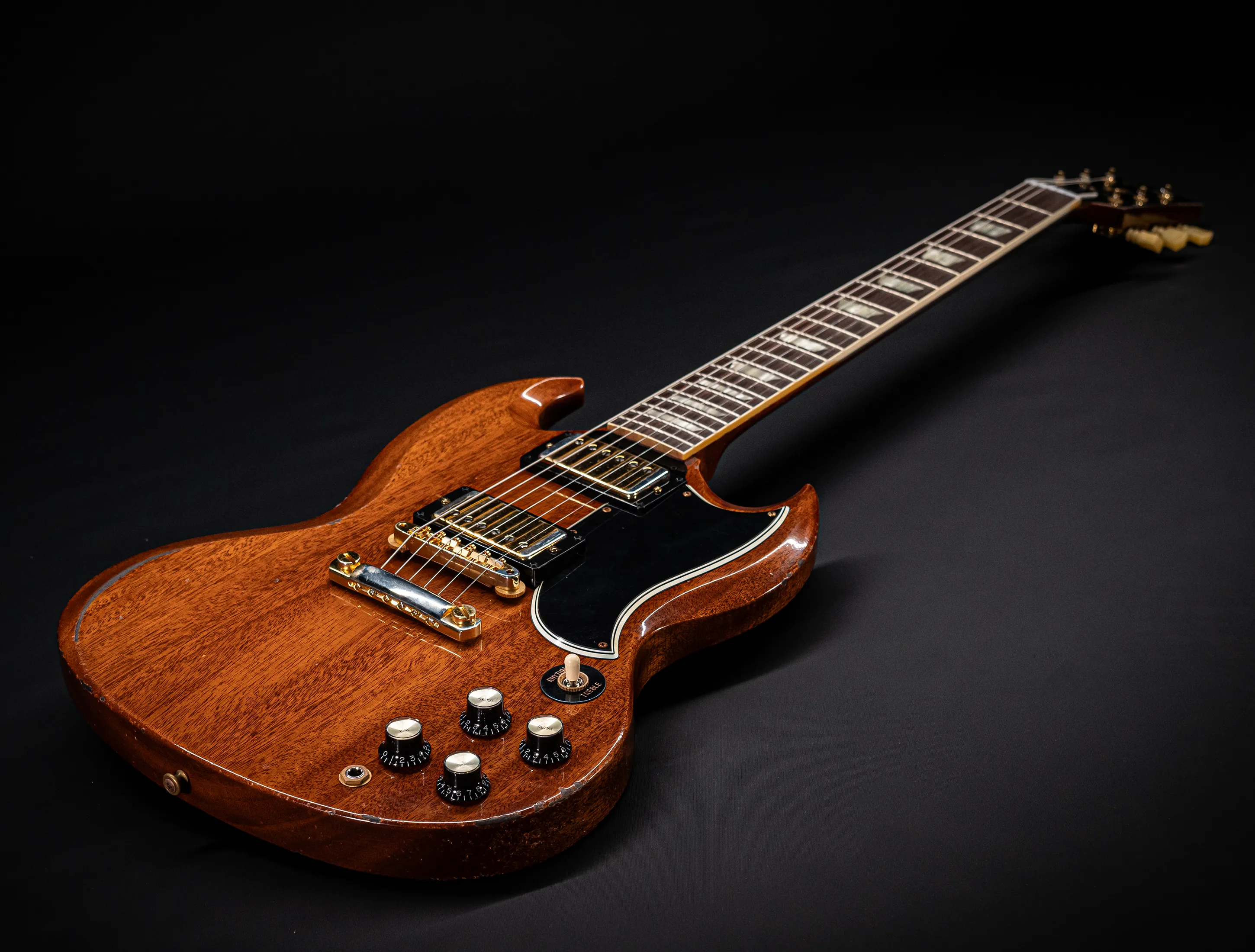 Gibson SG 1961 Standard Murphy Lab Heavy Aged Antique Faded Cherry Gold Hardware
