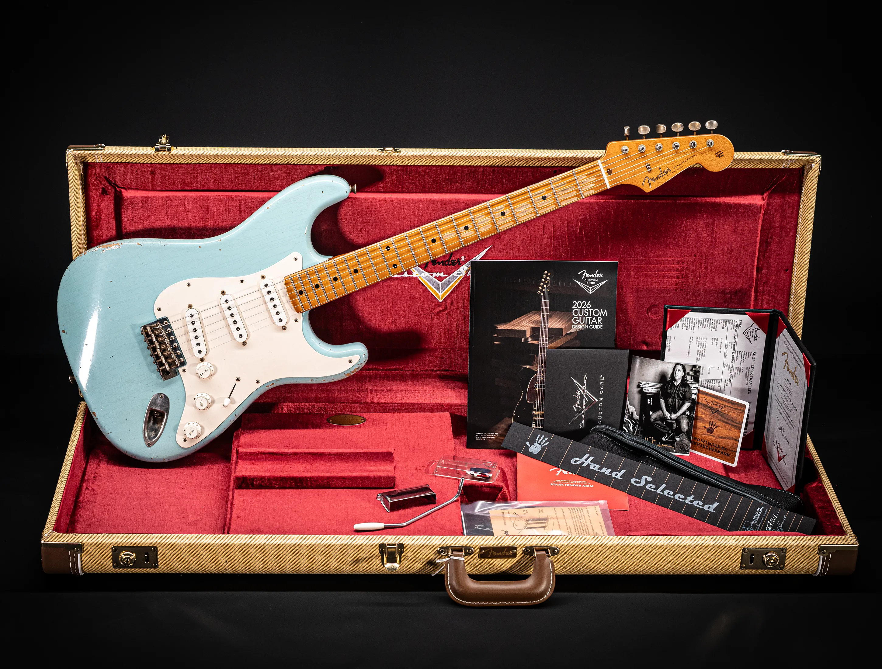 Fender Senior Masterbuilt Todd Krause 1957 Stratocaster Relic - Daphne Blue