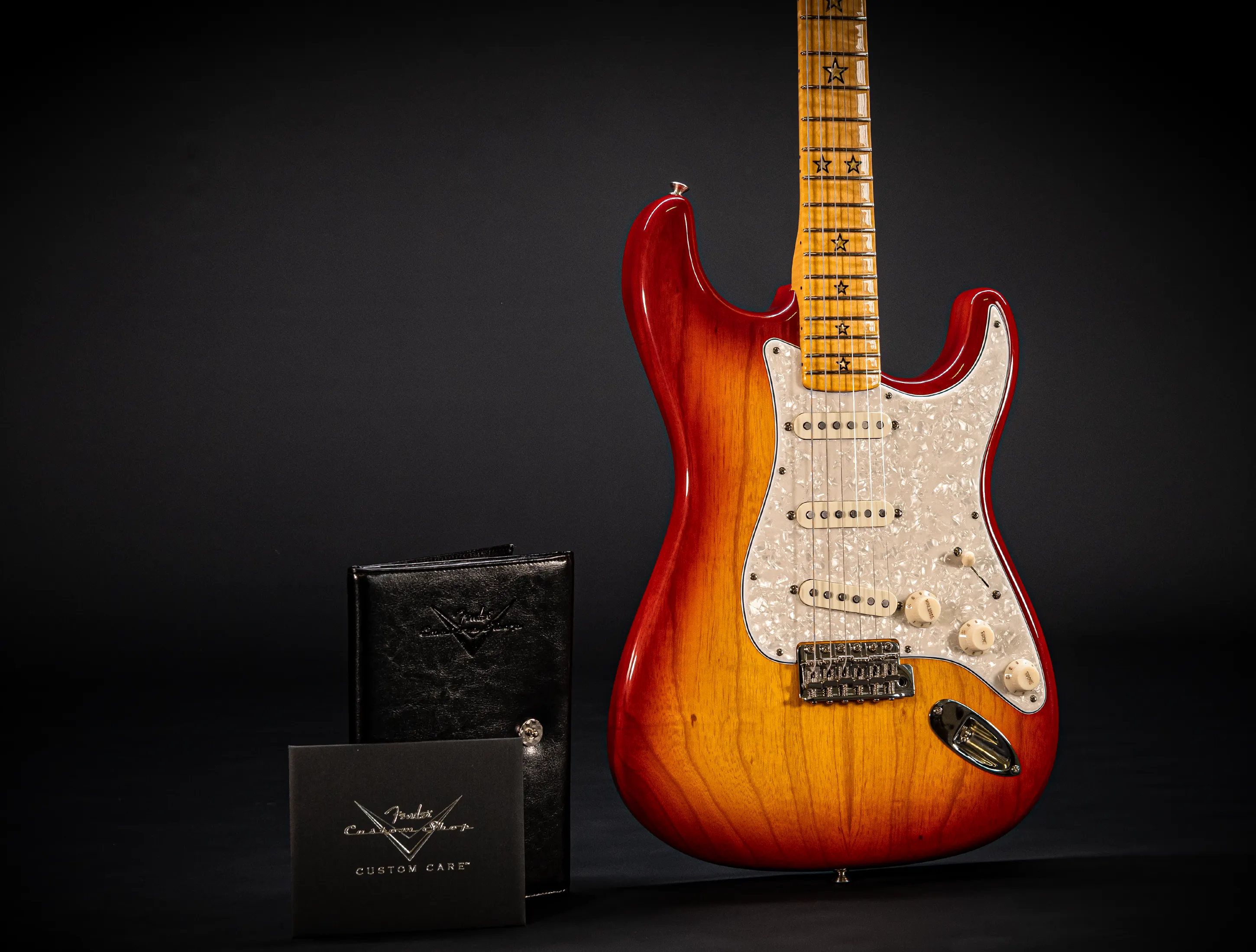 Fender MBD Limited 50s STARS Stratocaster NOS flame Neck - Cherry Sunburst