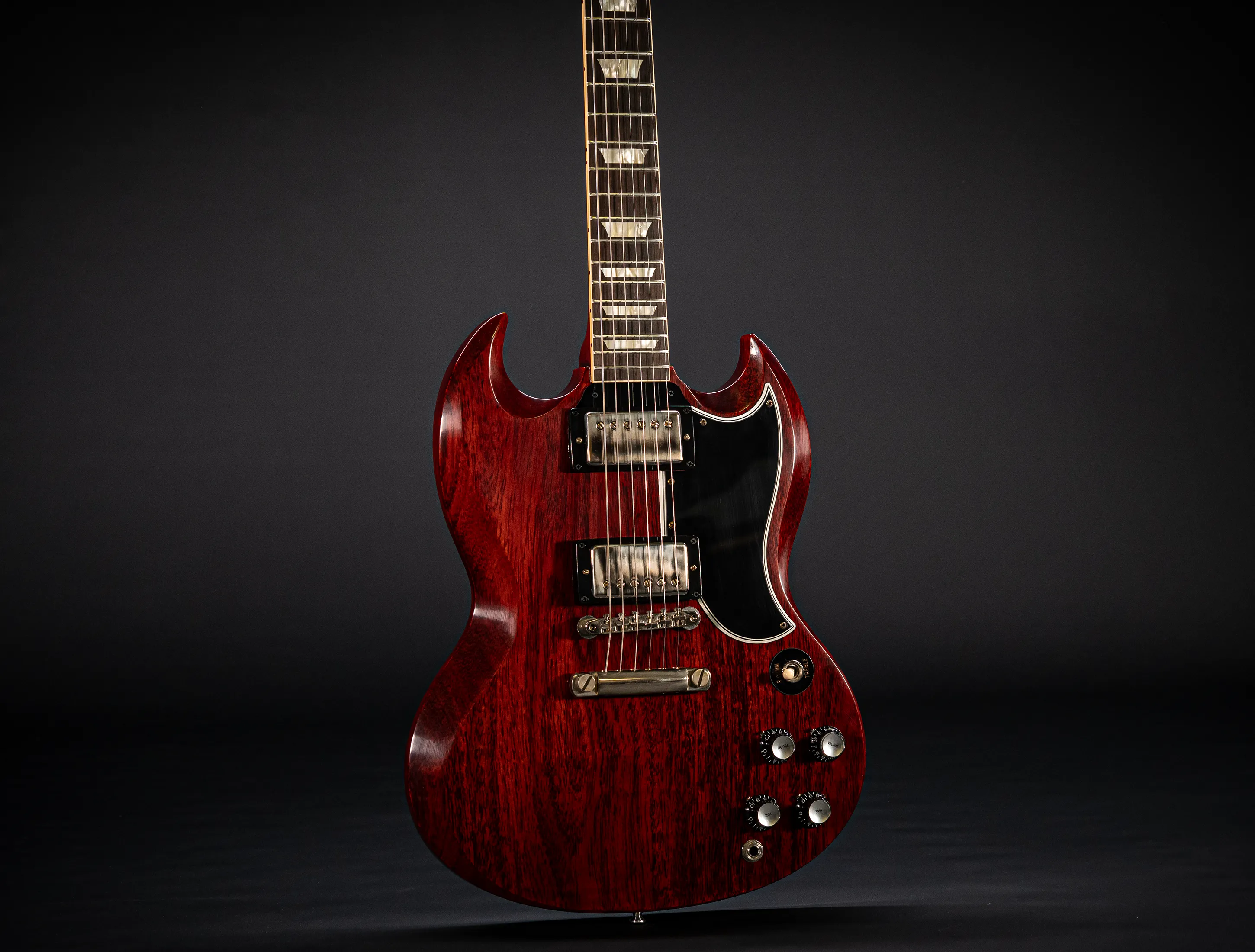a172693Gibson SG 1961 Standard Reissue Stop Bar VOS Cherry Red Muikhaus-Hermann