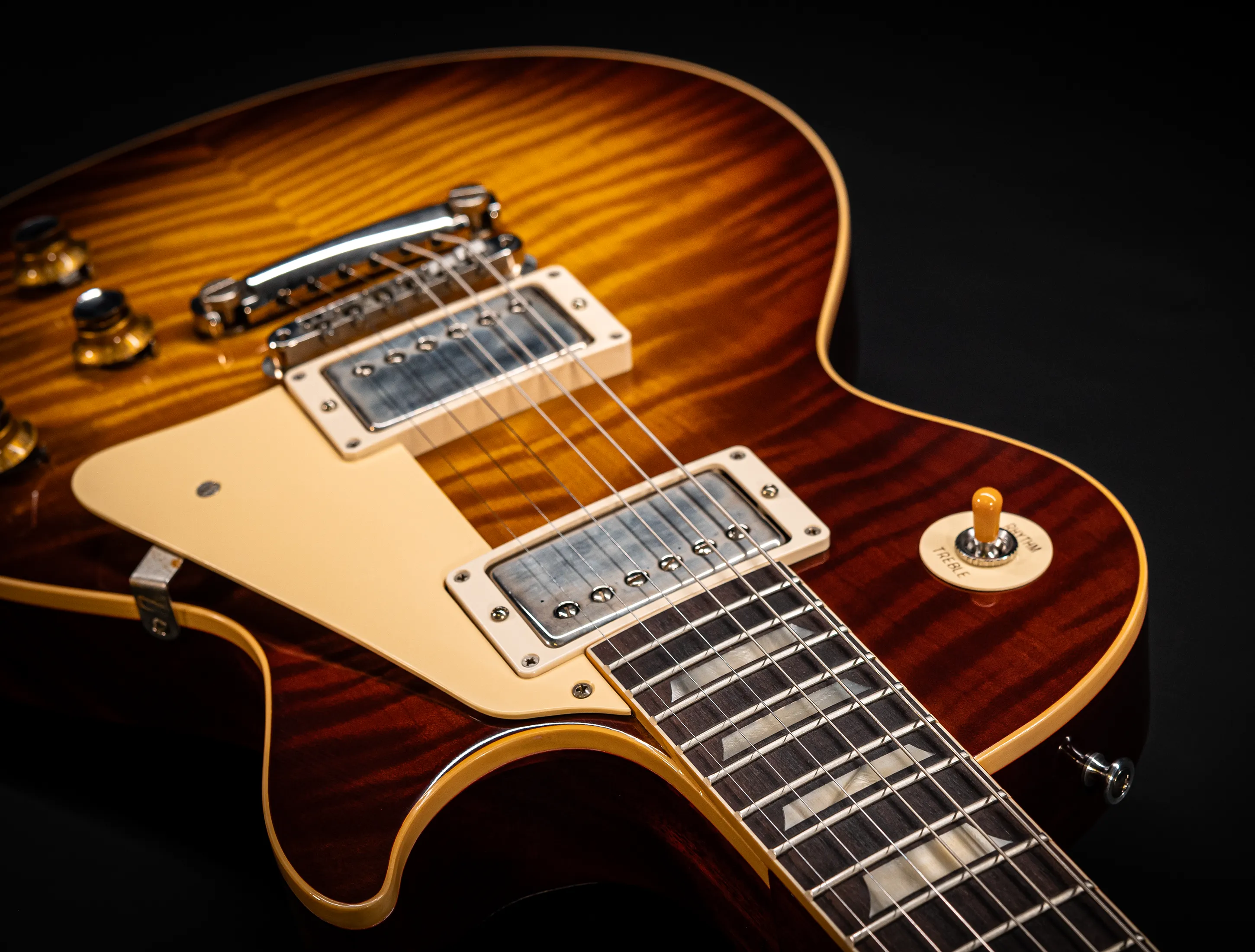 a170801 Gibson Les Paul 1960 Standard Reissue VOS - Iced Tea Burst AAAA Top Musikhaus-Hermann
