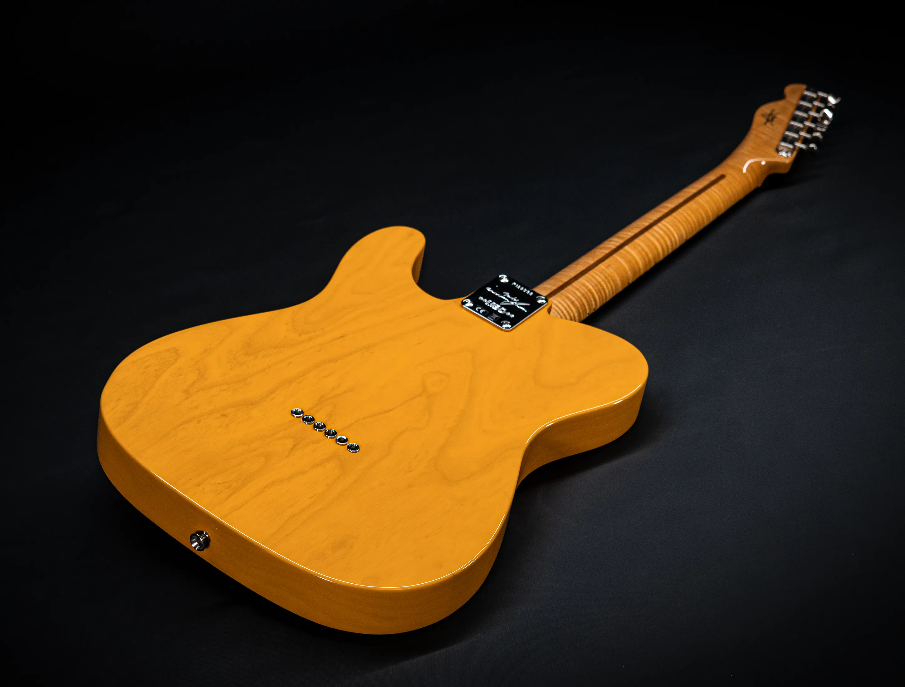 a175673-Fender-MBD- Limited-1952-Humbucker-Telecaster-Timeless-NOS-flame-Neck-Aged-Butterscotch-Blonde-