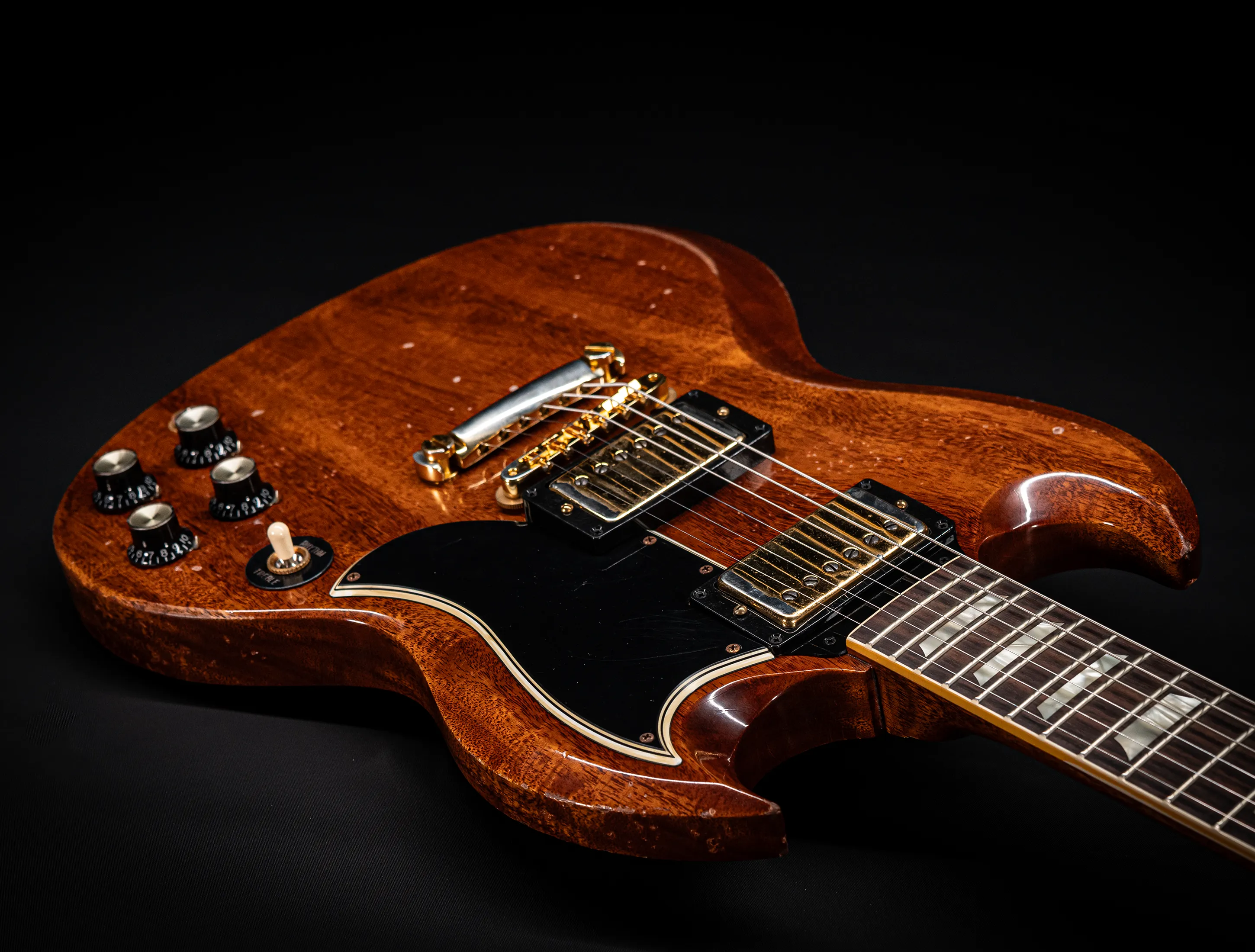 Gibson SG 1961 Standard Murphy Lab Heavy Aged Antique Natural Gold Hardware