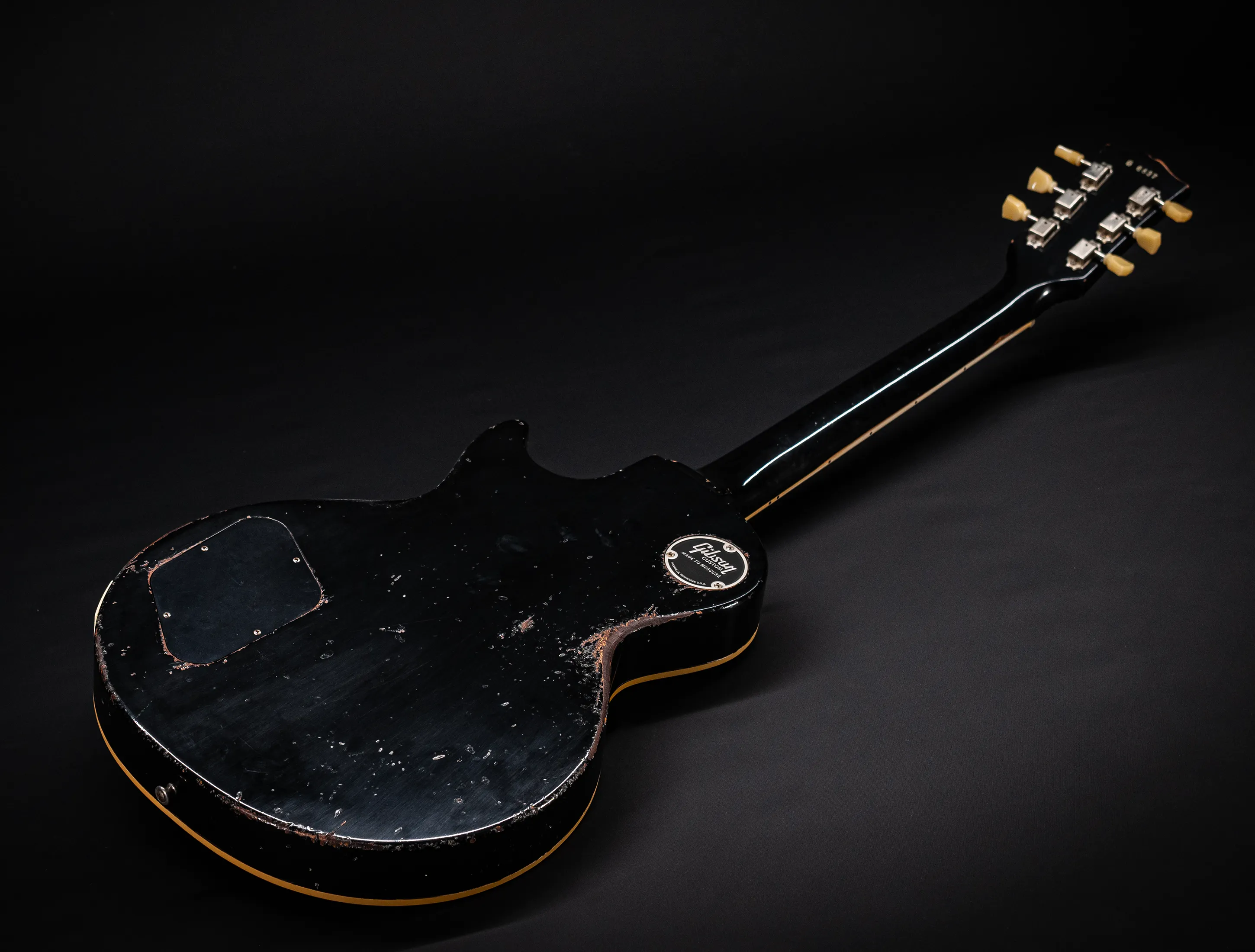 Gibson Les Paul 1958 Standard Murphy Lab Heavy Aged - Factory Black