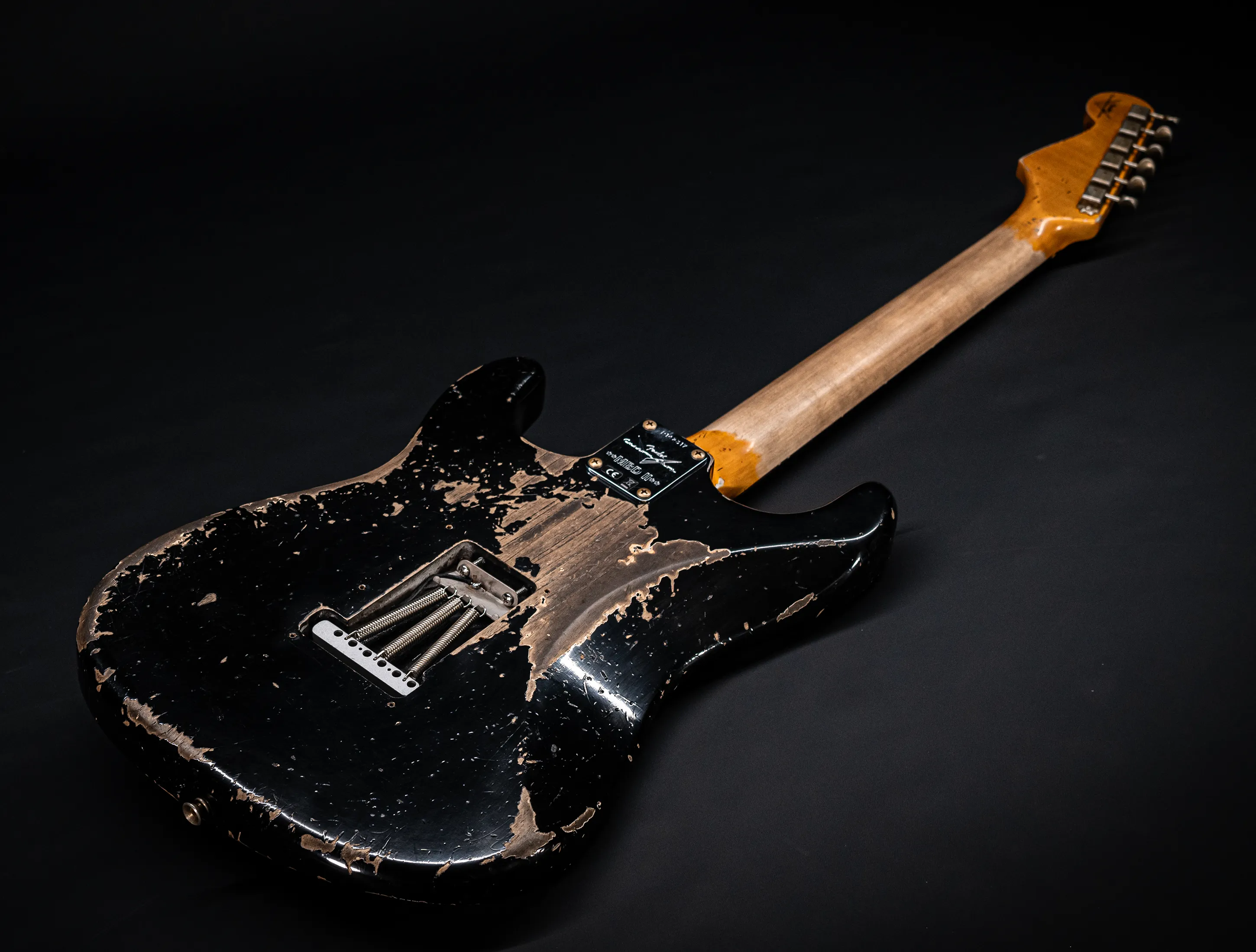 Fender MBD II 1962 Stratocaster MIDAS Super Heavy Relic - ASH Body Black