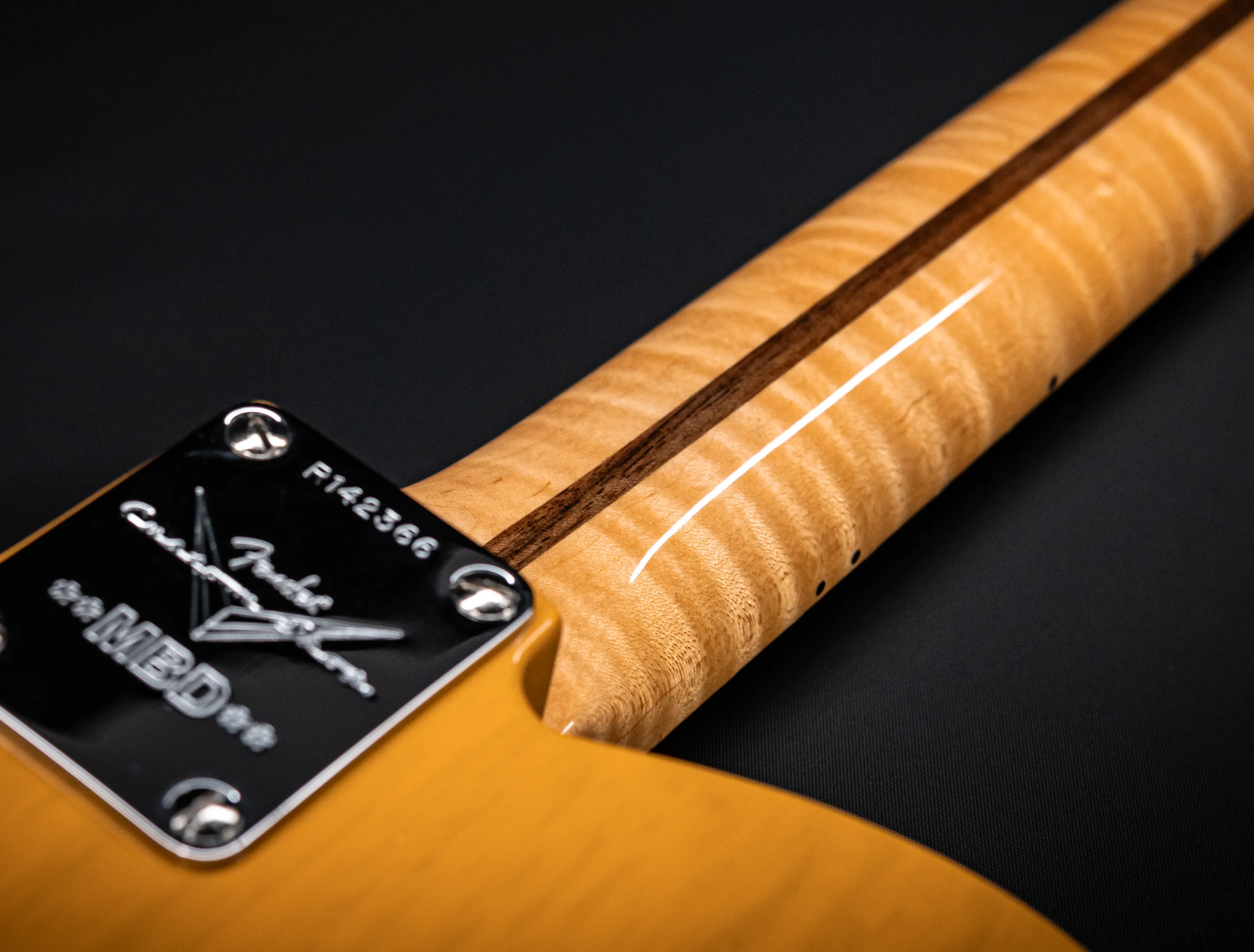 Fender MBD 1952 Telecaster GLOSS NOS flame Neck - Butterscotch Blonde
