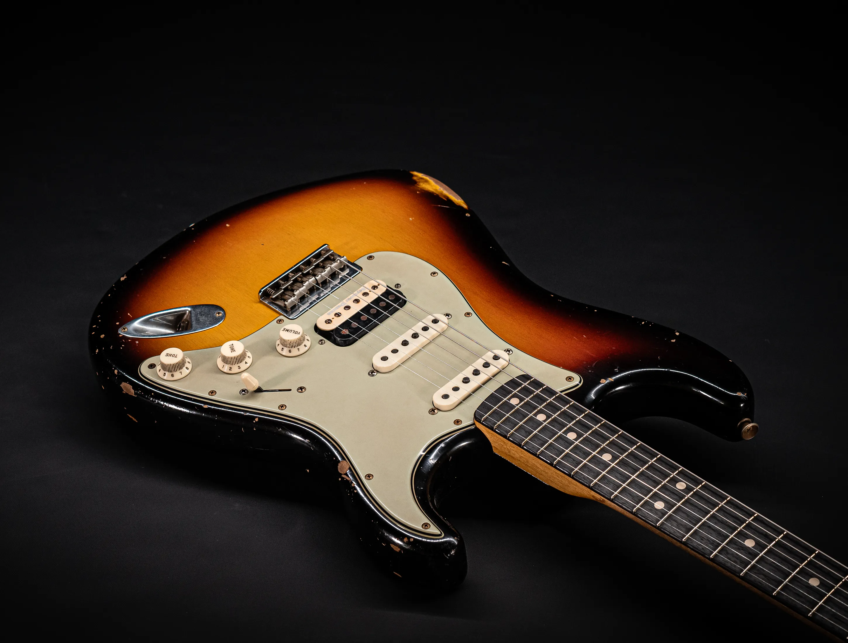 Fender Senior Masterbuilt Todd Krause 1963 Hardtail Humbucker Stratocaster Relic - Sunburst