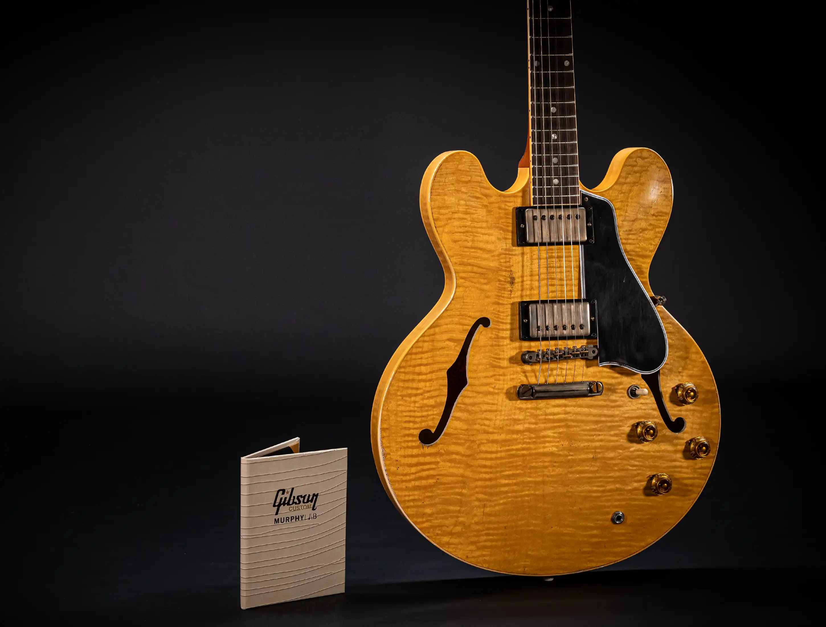 Gibson ES-335 1959 Custom Shop Murphy Lab Heavy Aged Figured Maple - Vintage Natural