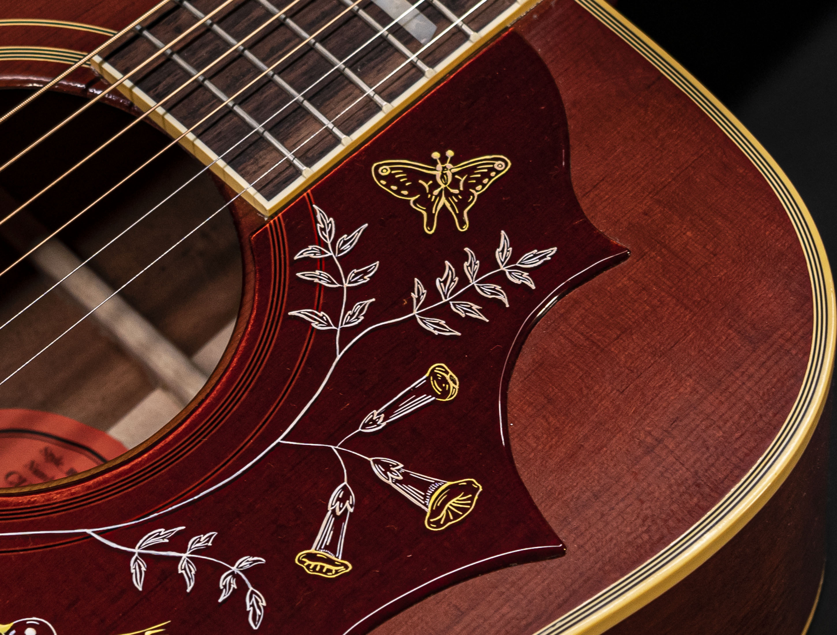 Show gallery (20 images) a10-5474 gibson-hummingbird-1960-historic-heritage-cherry-sunburst