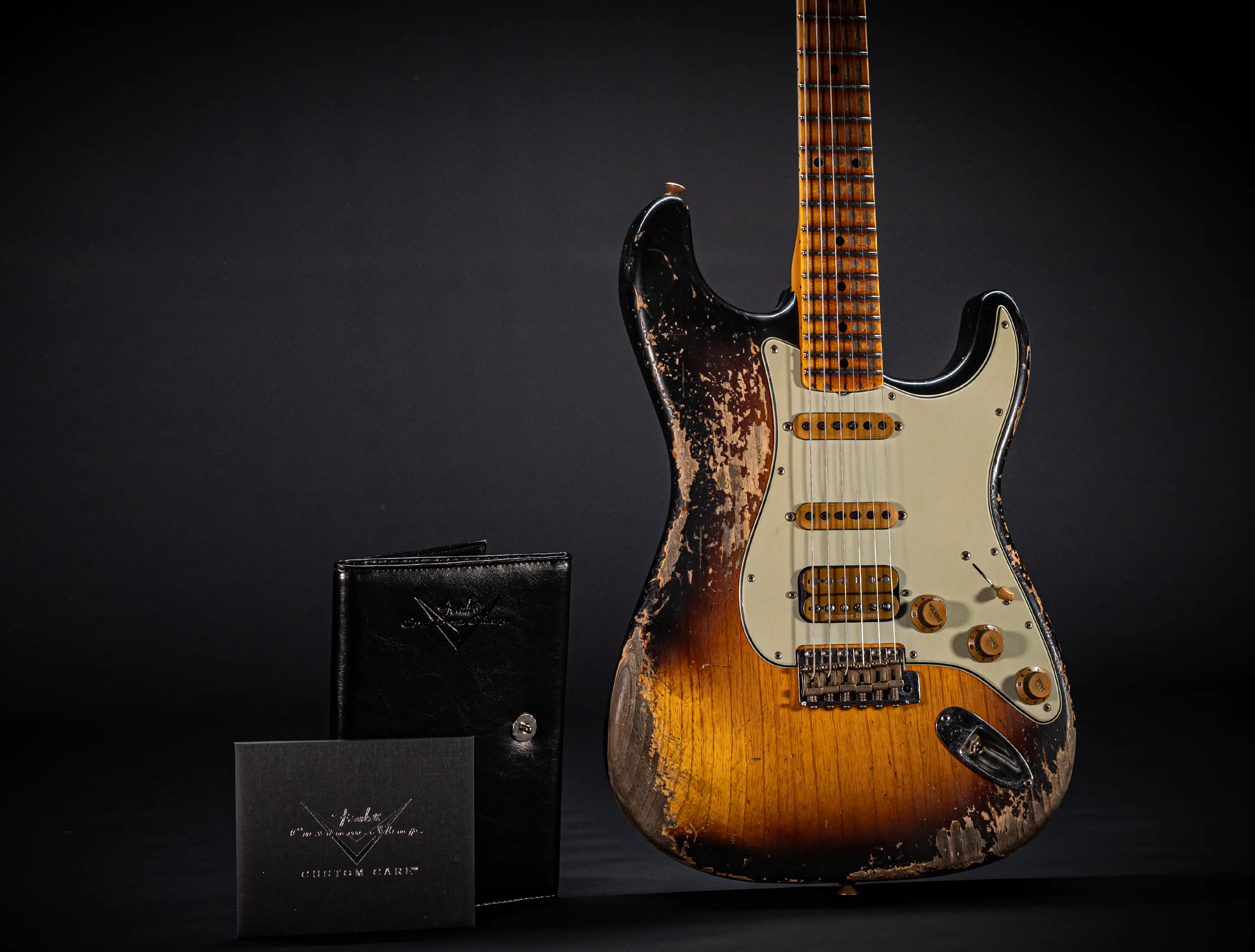 Fender MBD II 1962 Humbucker Stratocaster MIDAS Super Heavy Relic - ASH Body Maple Neck Sunburst