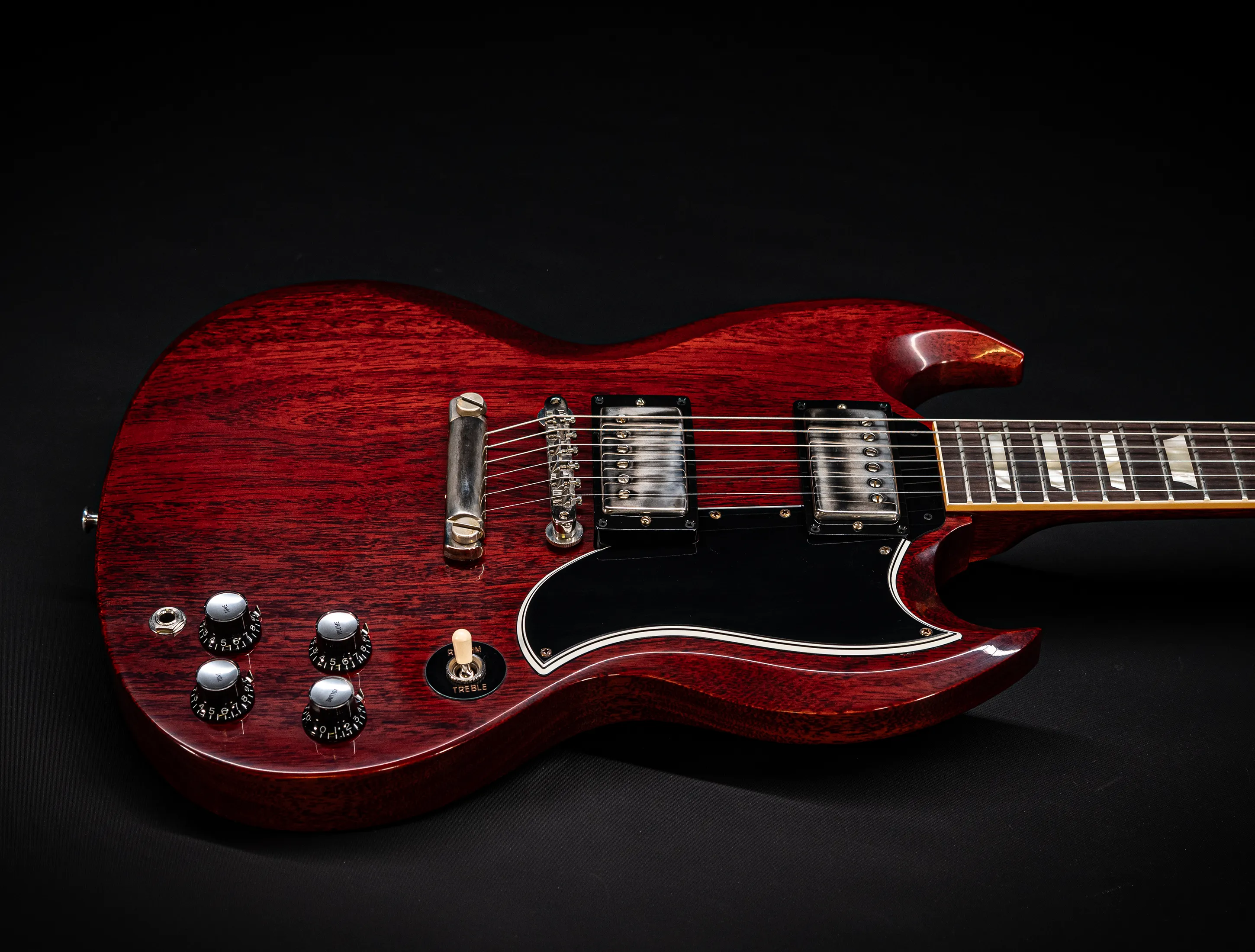 a172669Gibson SG 1961 Standard Reissue Stop Bar VOS Cherry Red Muikhaus-Hermann