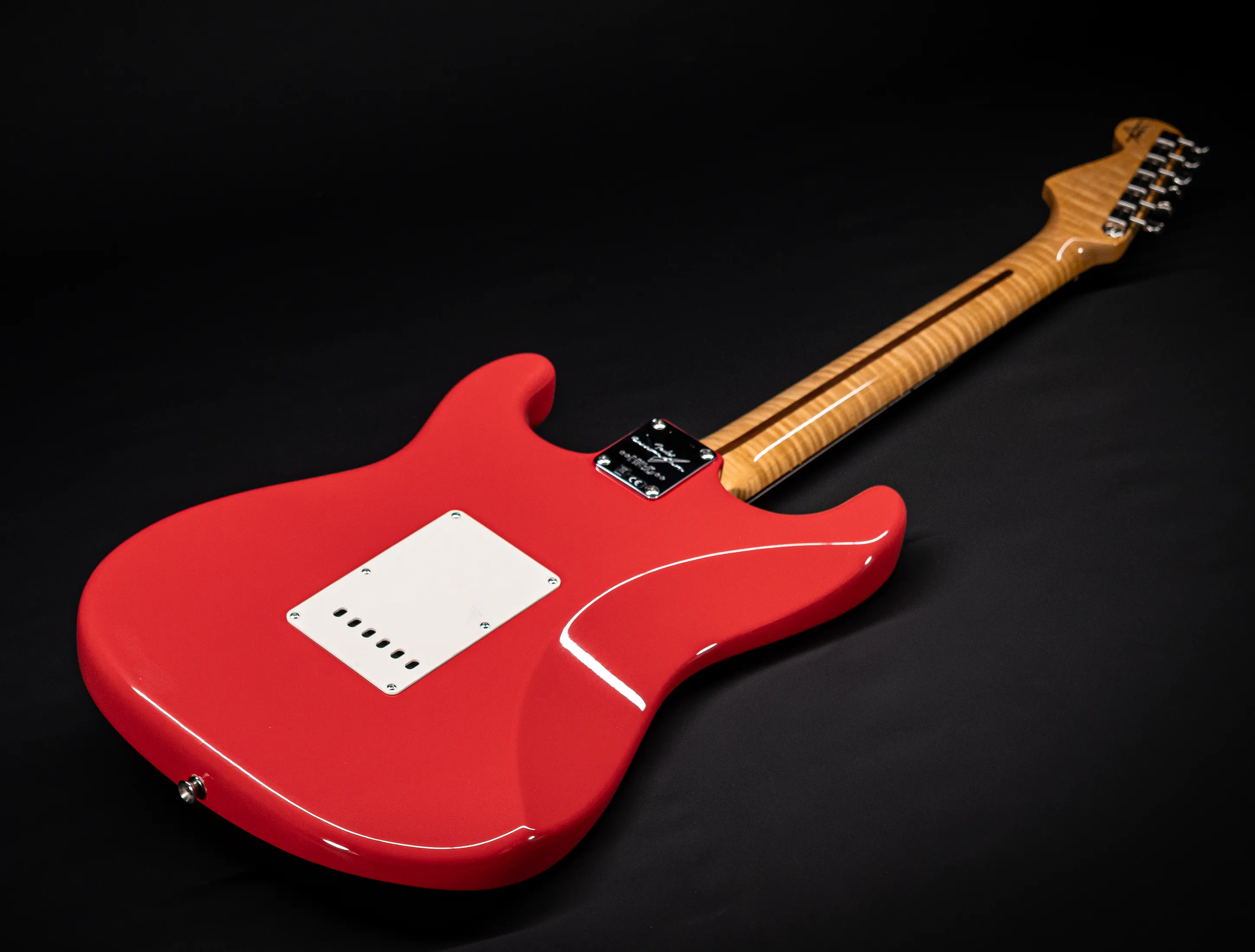 Fender MBD 1963 Stratocaster GLOSS NOS flame Neck - Fiesta Red