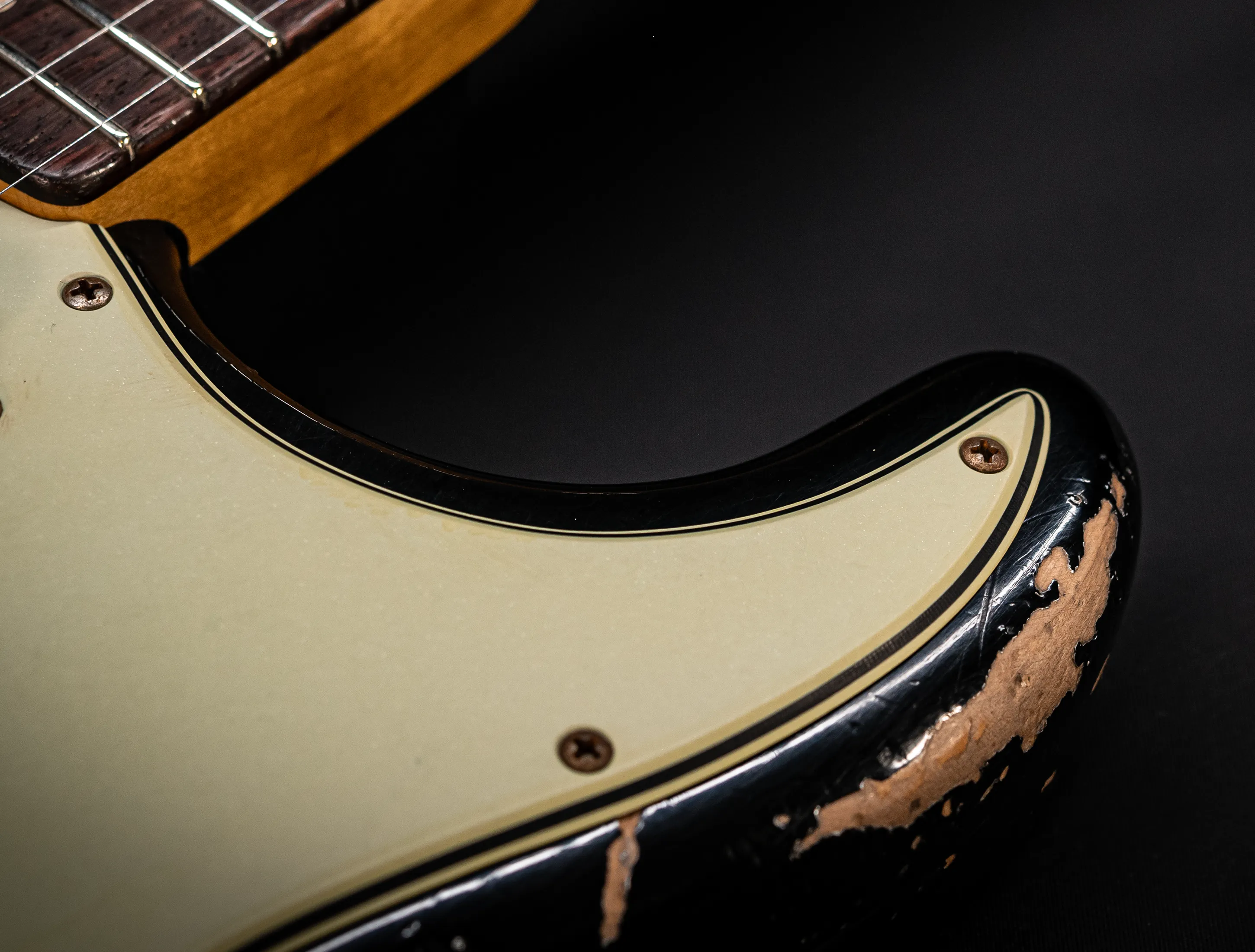 a172963Fender MBD Limited 1963 Hardtail Stratocaster Heavy Relic - Black Muikhaus-Hermann