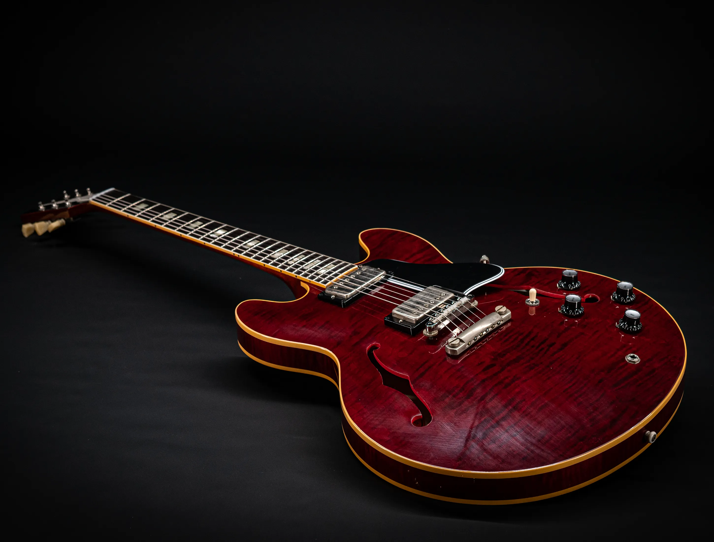Gibson ES-335 1964 Custom Shop Murphy Lab Ultra Light Aged Figured Maple - Viking Red