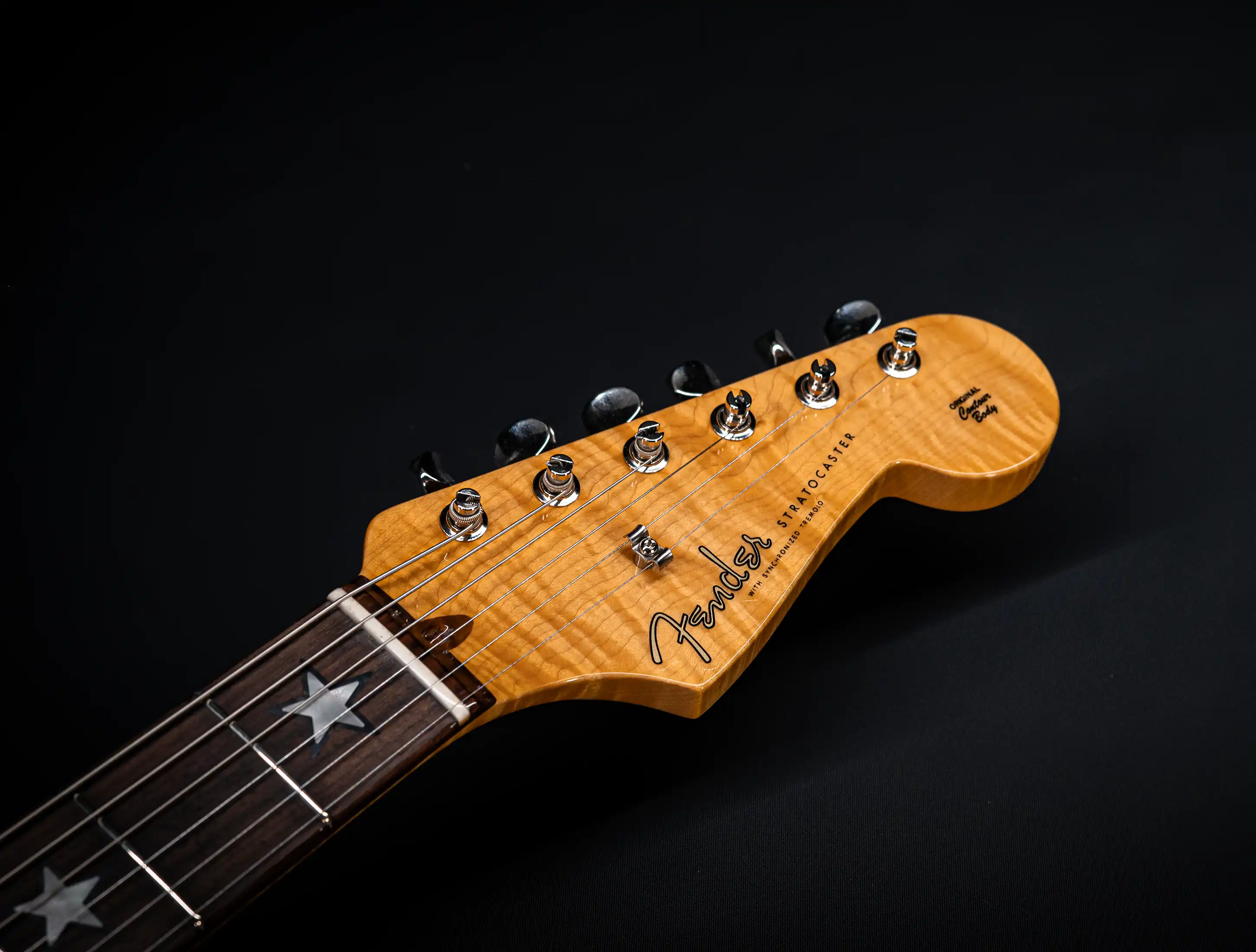 a154619 Fender-MBD-Limited-60s-STARS-Stratocaster-NOS-flame-Neck-Sunburst