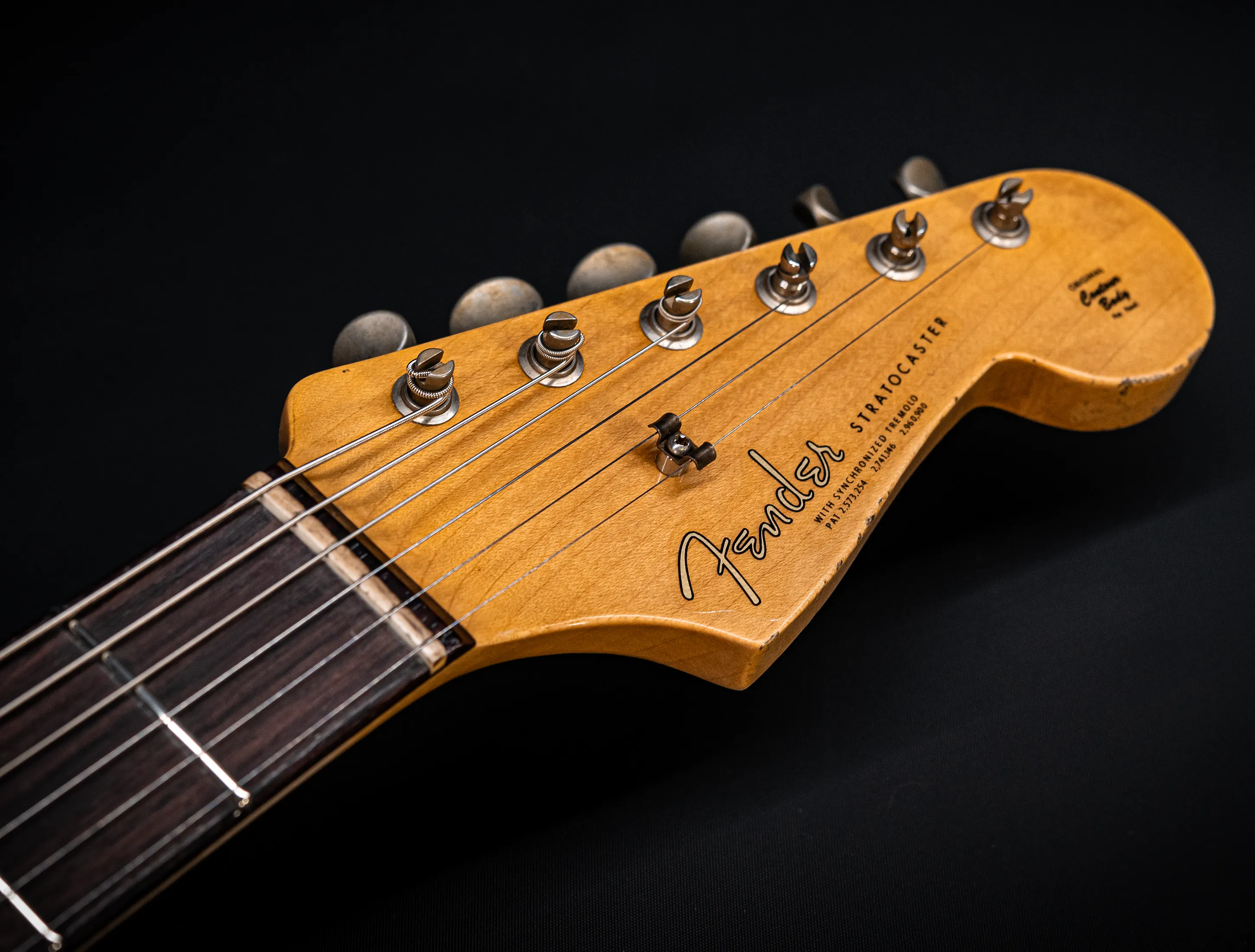 a173121Fender MBD Limited 1963 Stratocaster Heavy Relic - Black Muikhaus-Hermann