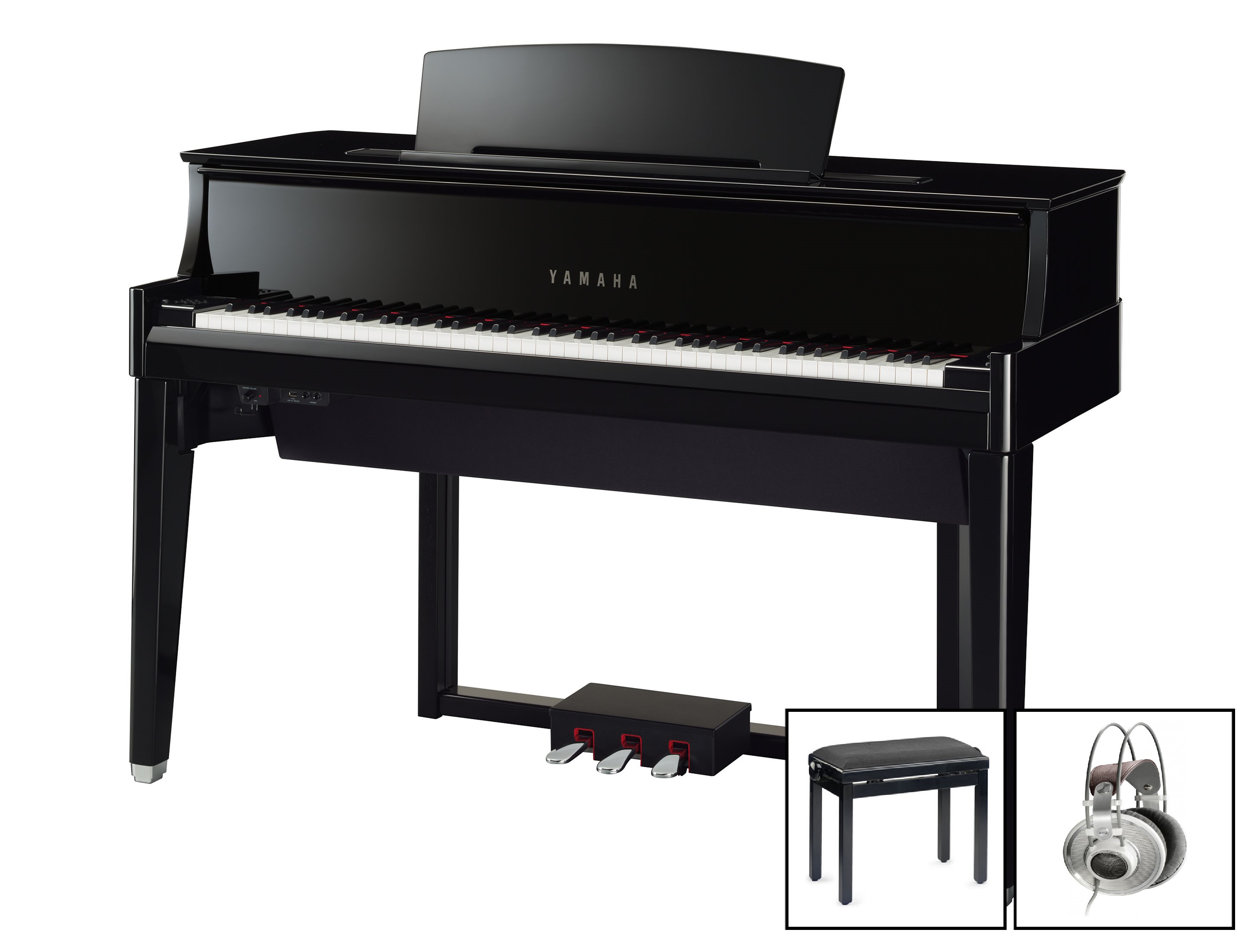 Yamaha N1X AvantGrand schwarz poliert - Exklusiv Set