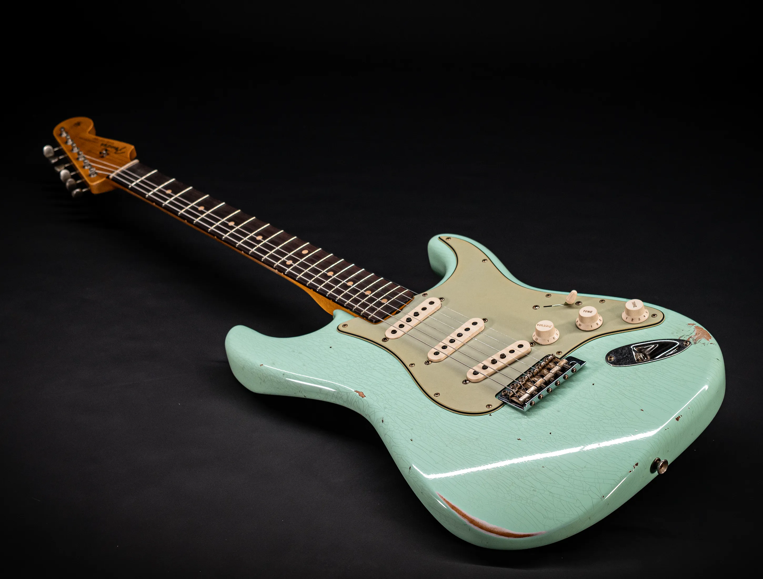 Fender MBD 1963 Stratocaster Relic - Aged Surf Green