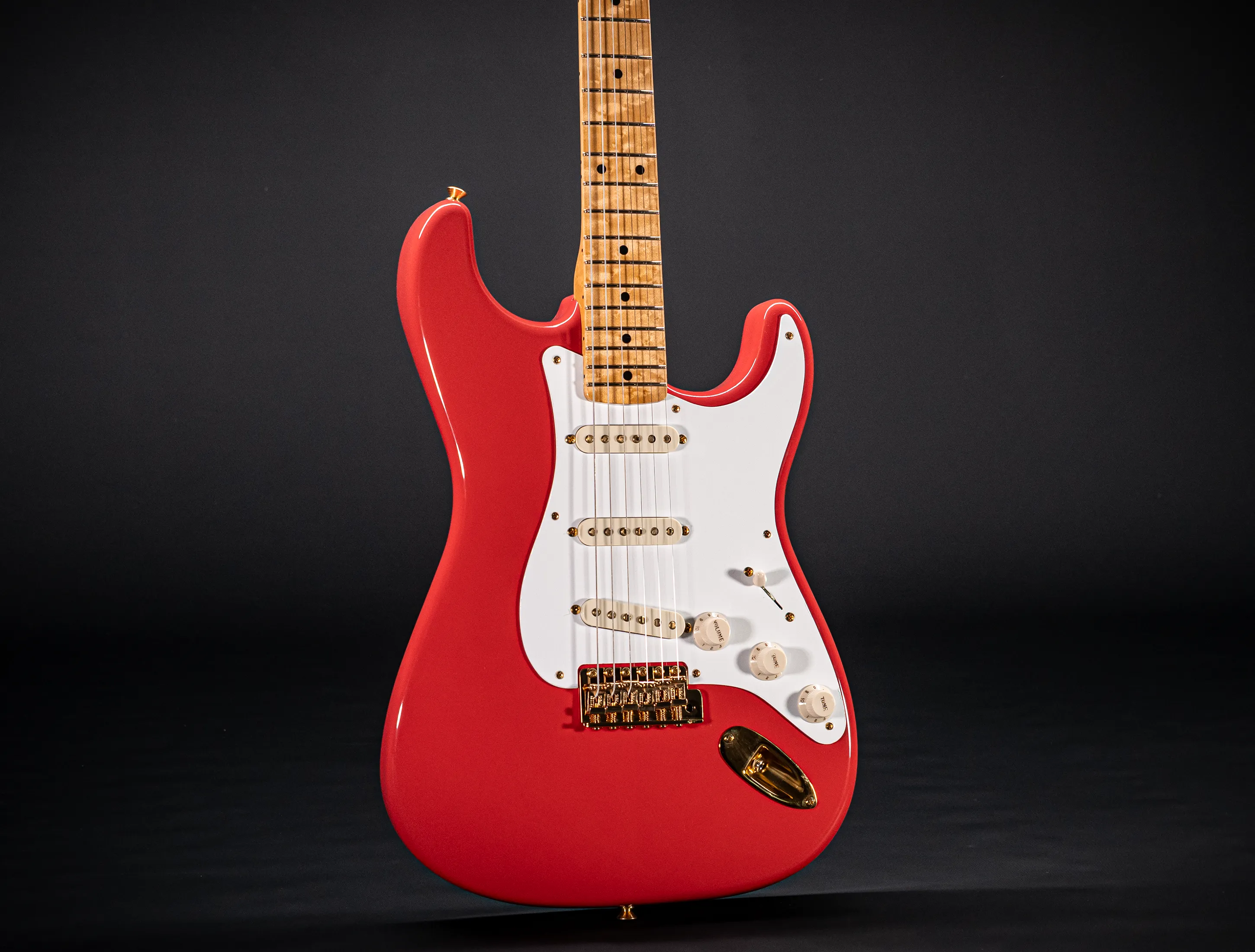 Fender 1959 Limited Stratocaster NOS Birdseye Neck Gold Hardware - Fiesta Red