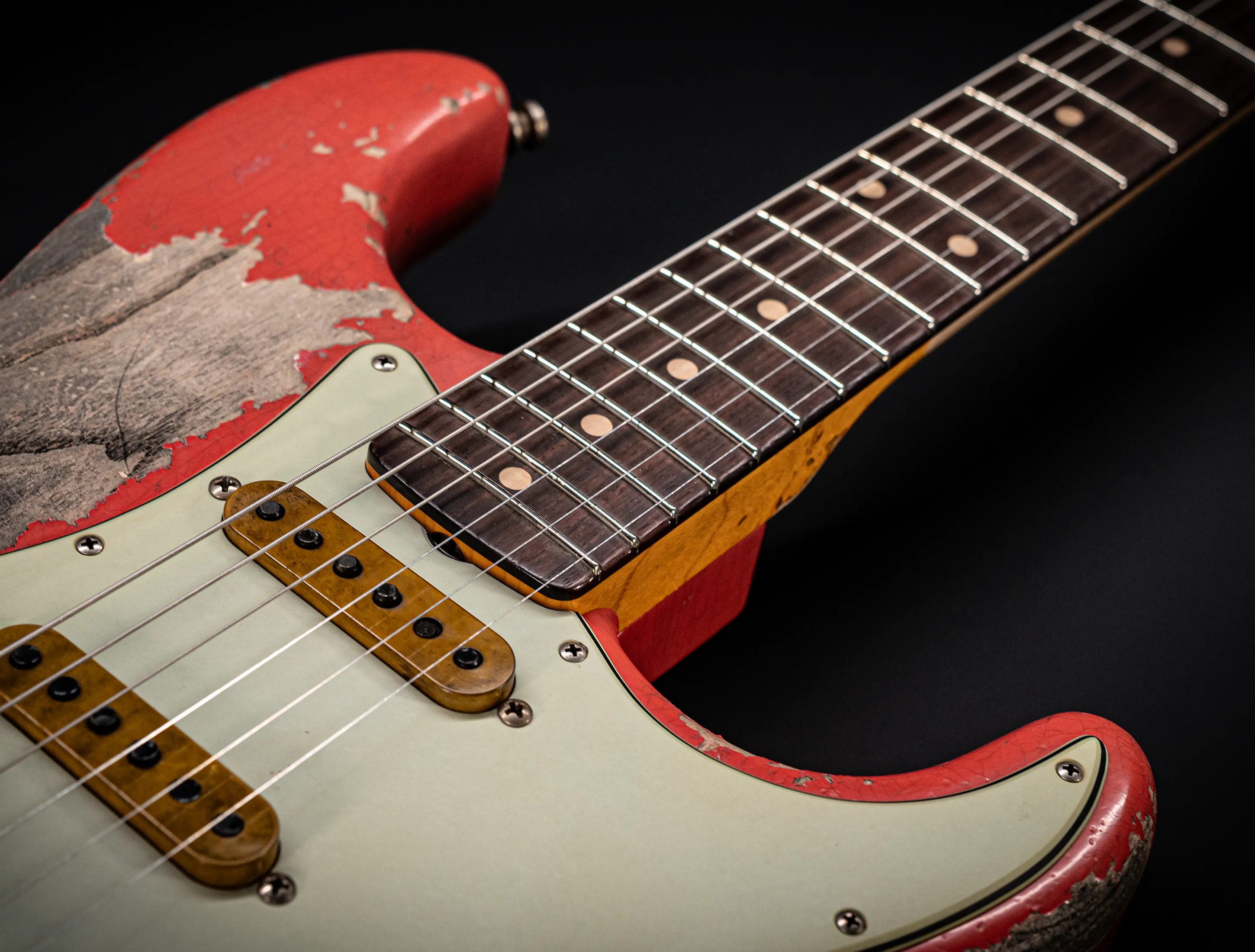 Fender MBD II 1962 Stratocaster MIDAS Super Heavy Relic - ASH Body Fiesta Red