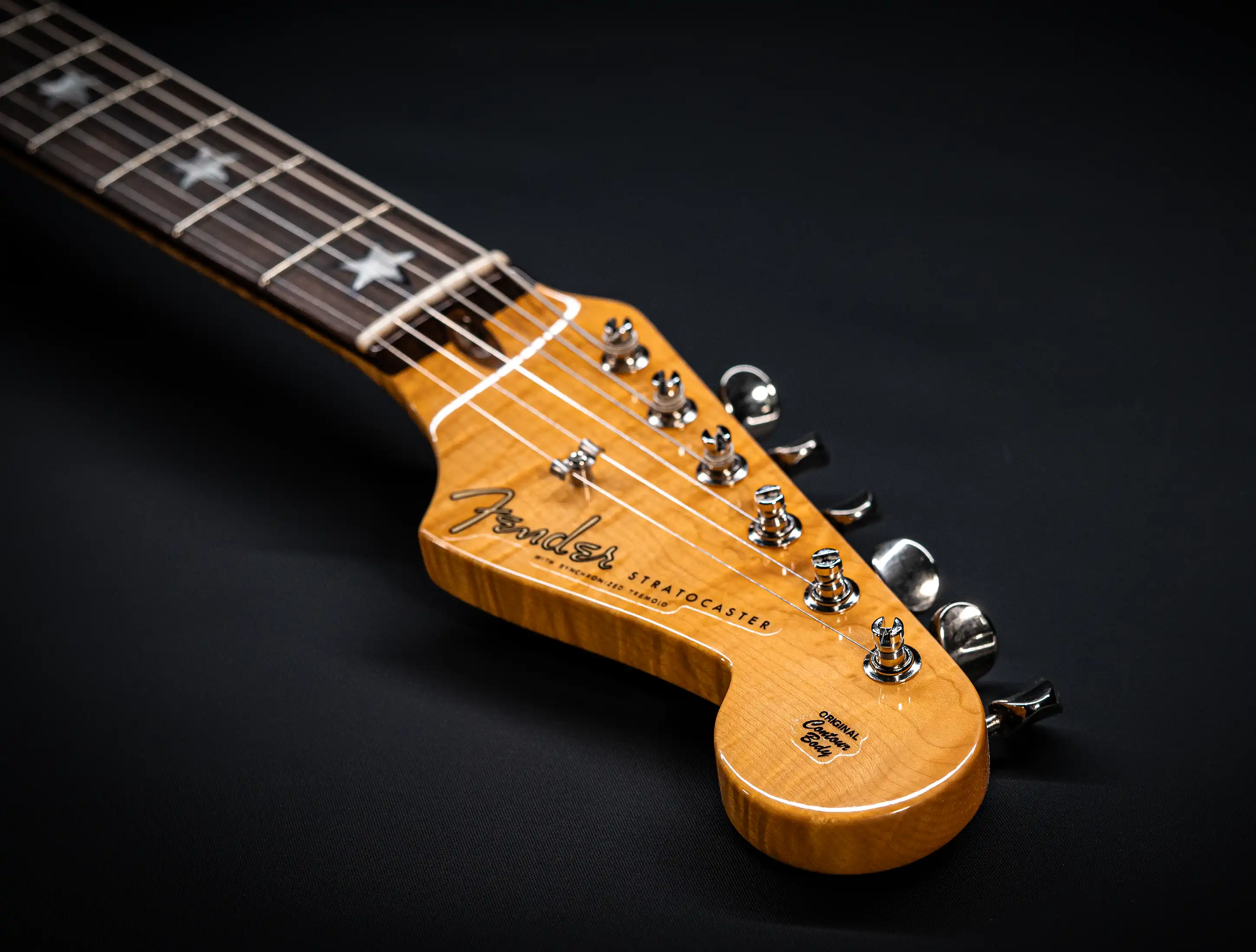 a154630 Fender-MBD-Limited-60s-STARS-Stratocaster-NOS-flame-Neck-Sunburst