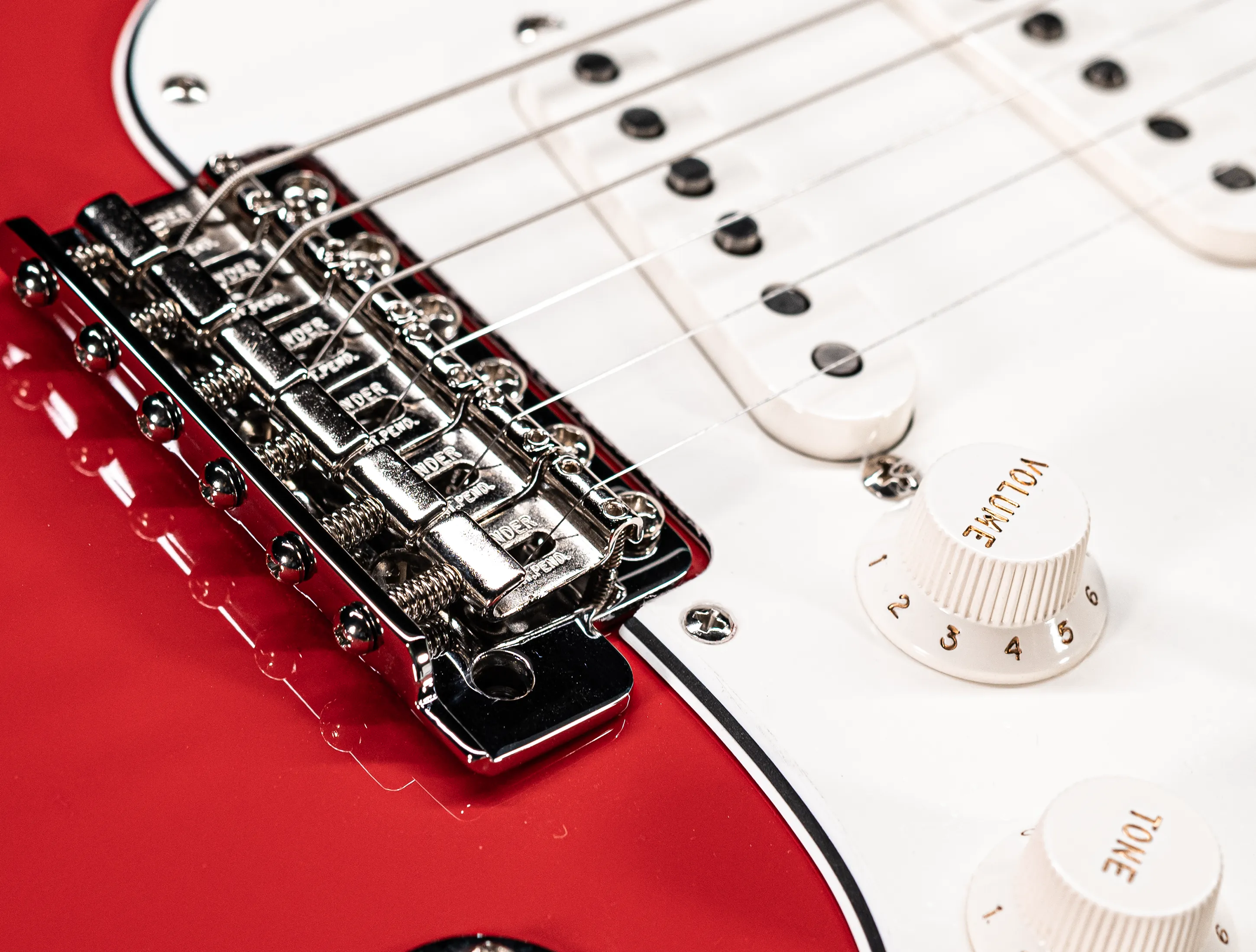 Fender MBD 1963 Stratocaster GLOSS NOS flame Neck - Fiesta Red