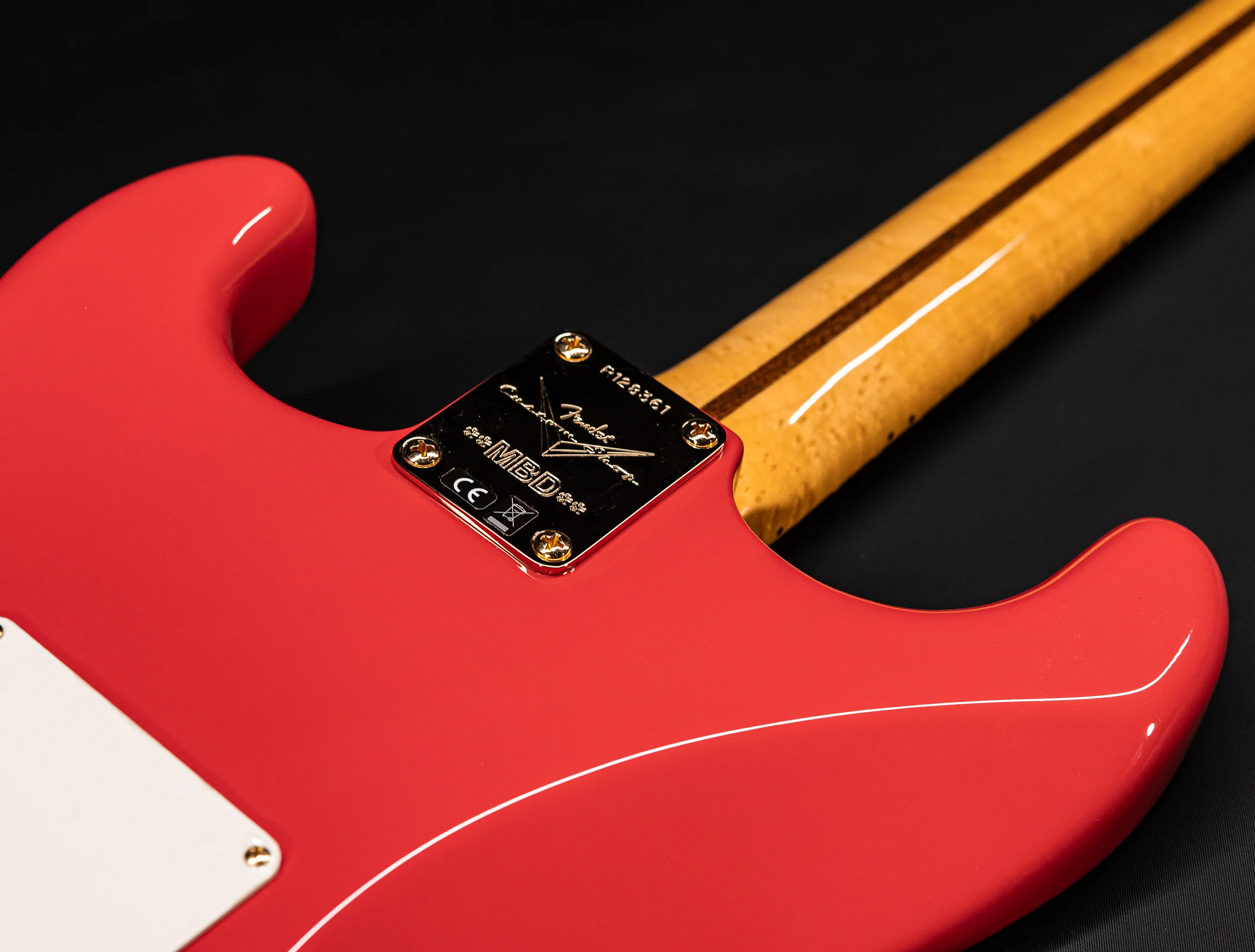 a161318 Fender MBD Limited 1957 Stratocaster Timeless NOS Birdseye Neck - Fiesta Red