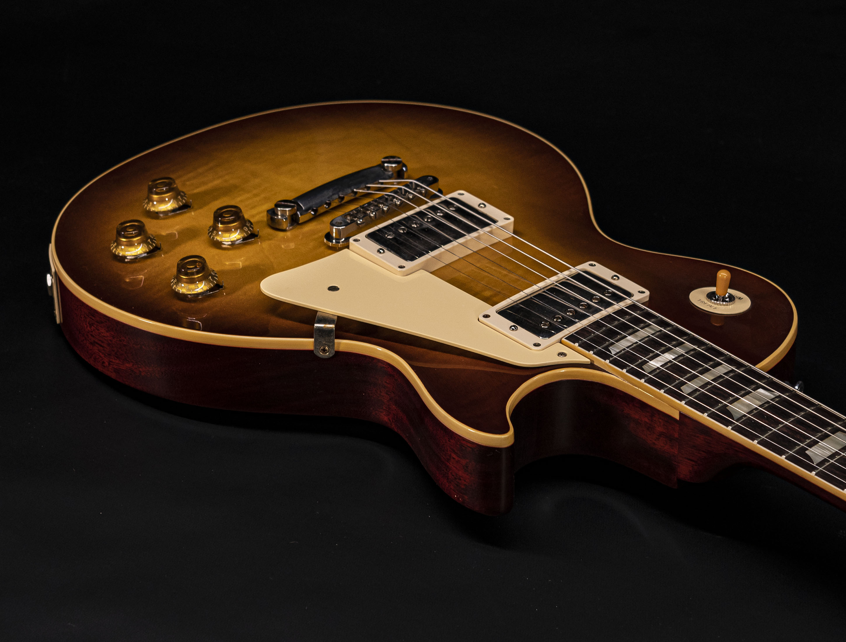 Show gallery (21 images) a10-6901 gibson-les-paul-1958-standard-reissue-vos-iced-tea-burst