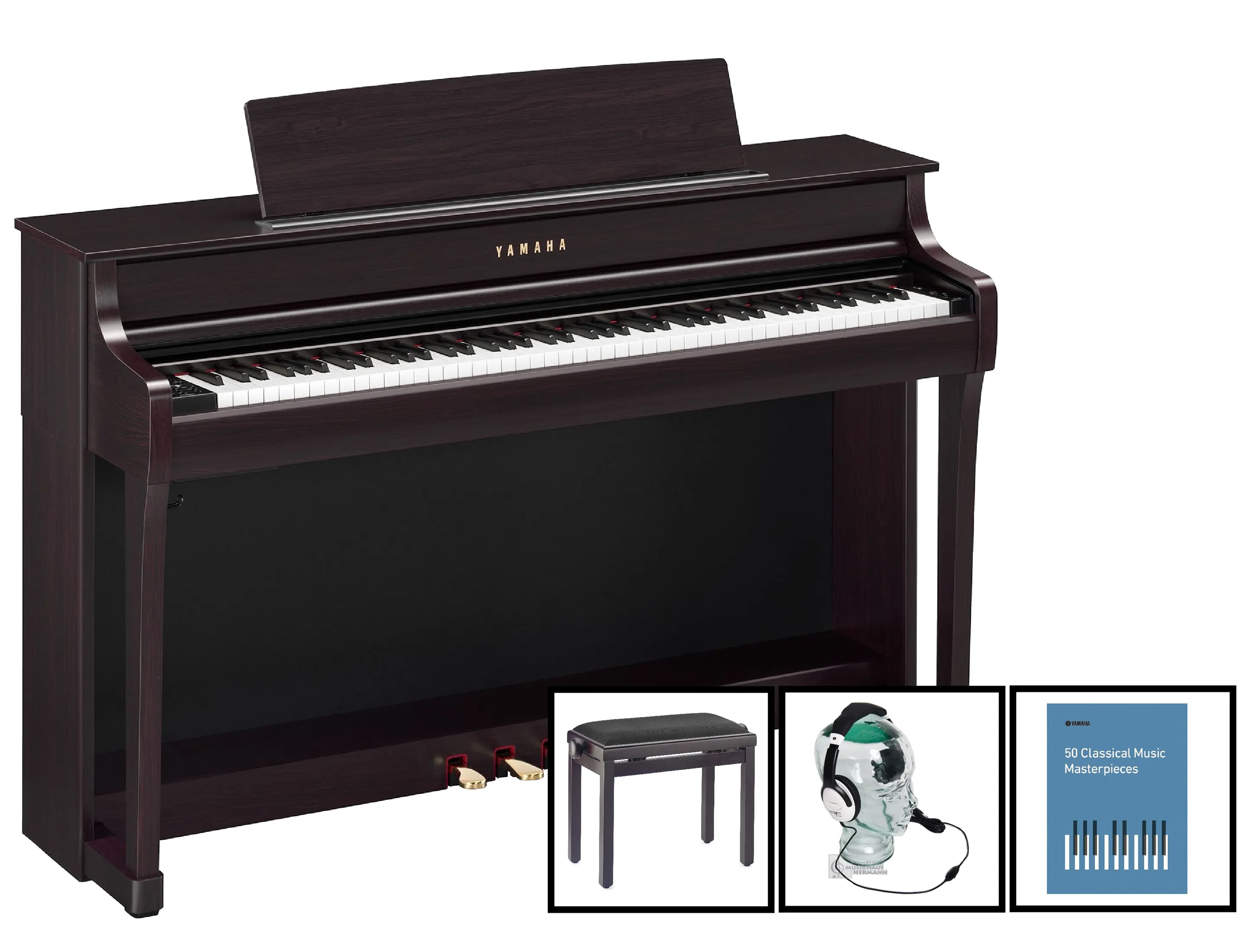 Yamaha CLP-845 R Rosenholz Bundle Set