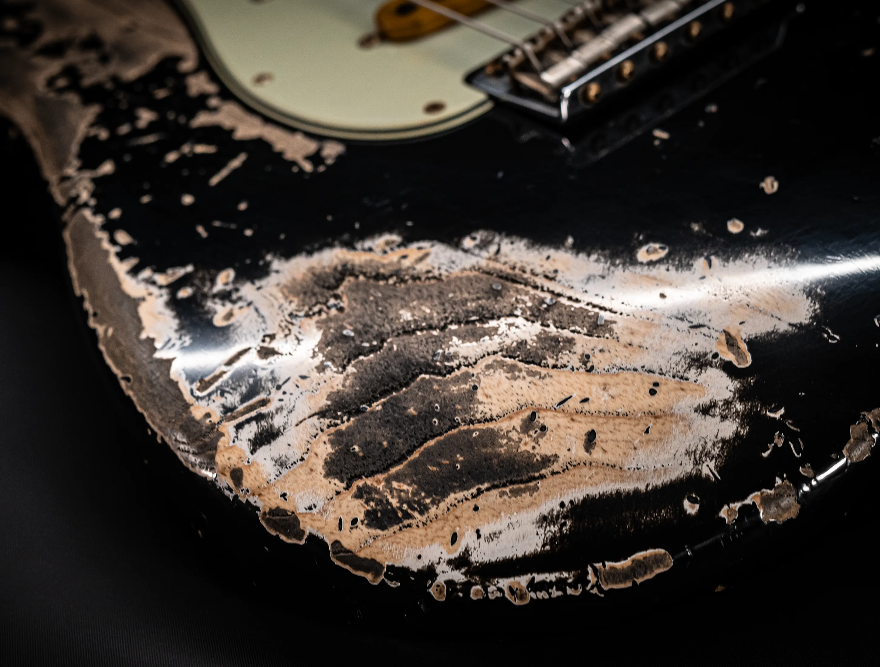 Fender MBD II 1962 Stratocaster MIDAS Super Heavy Relic - ASH Body Black