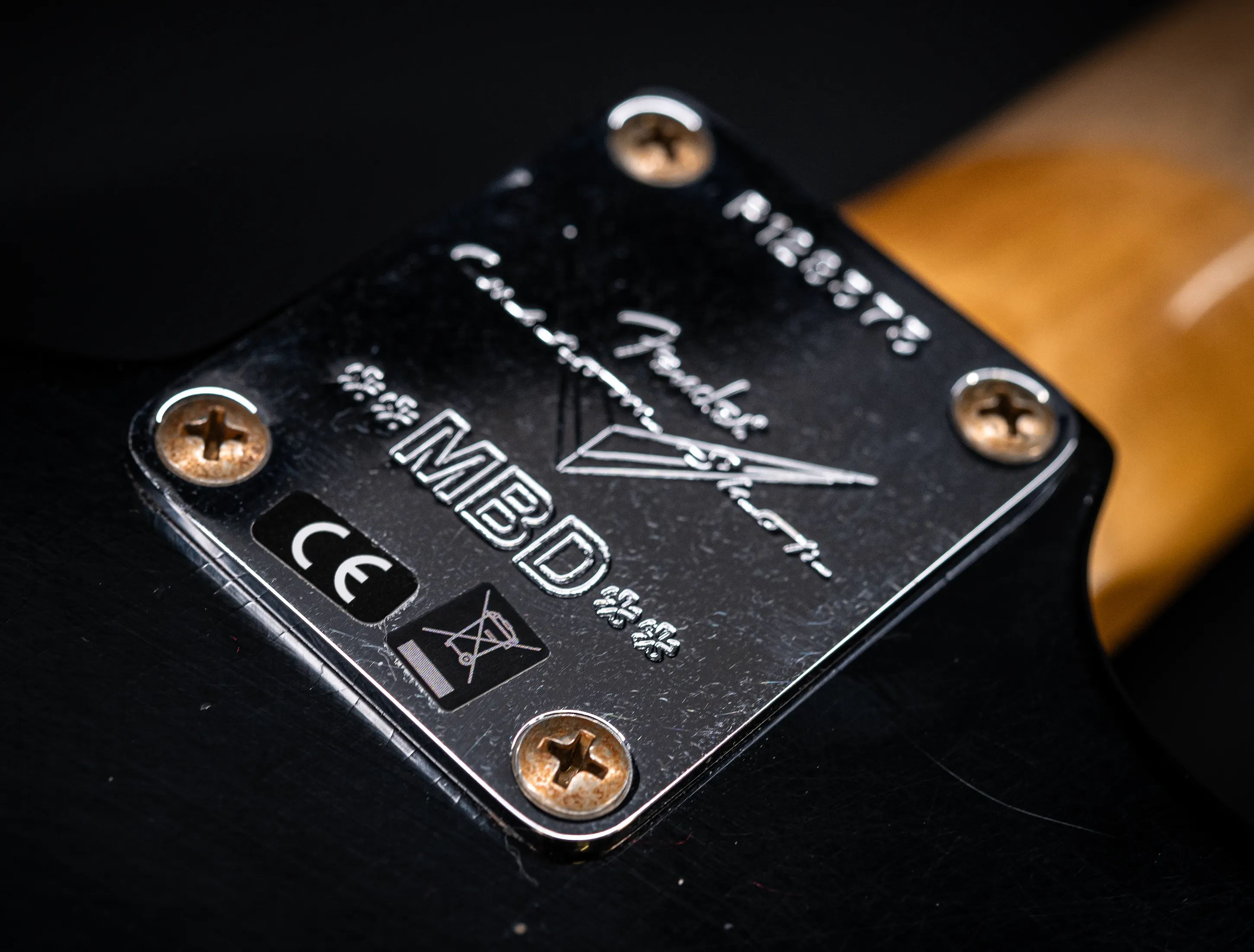a173125Fender MBD Limited 1963 Stratocaster Heavy Relic - Black Muikhaus-Hermann