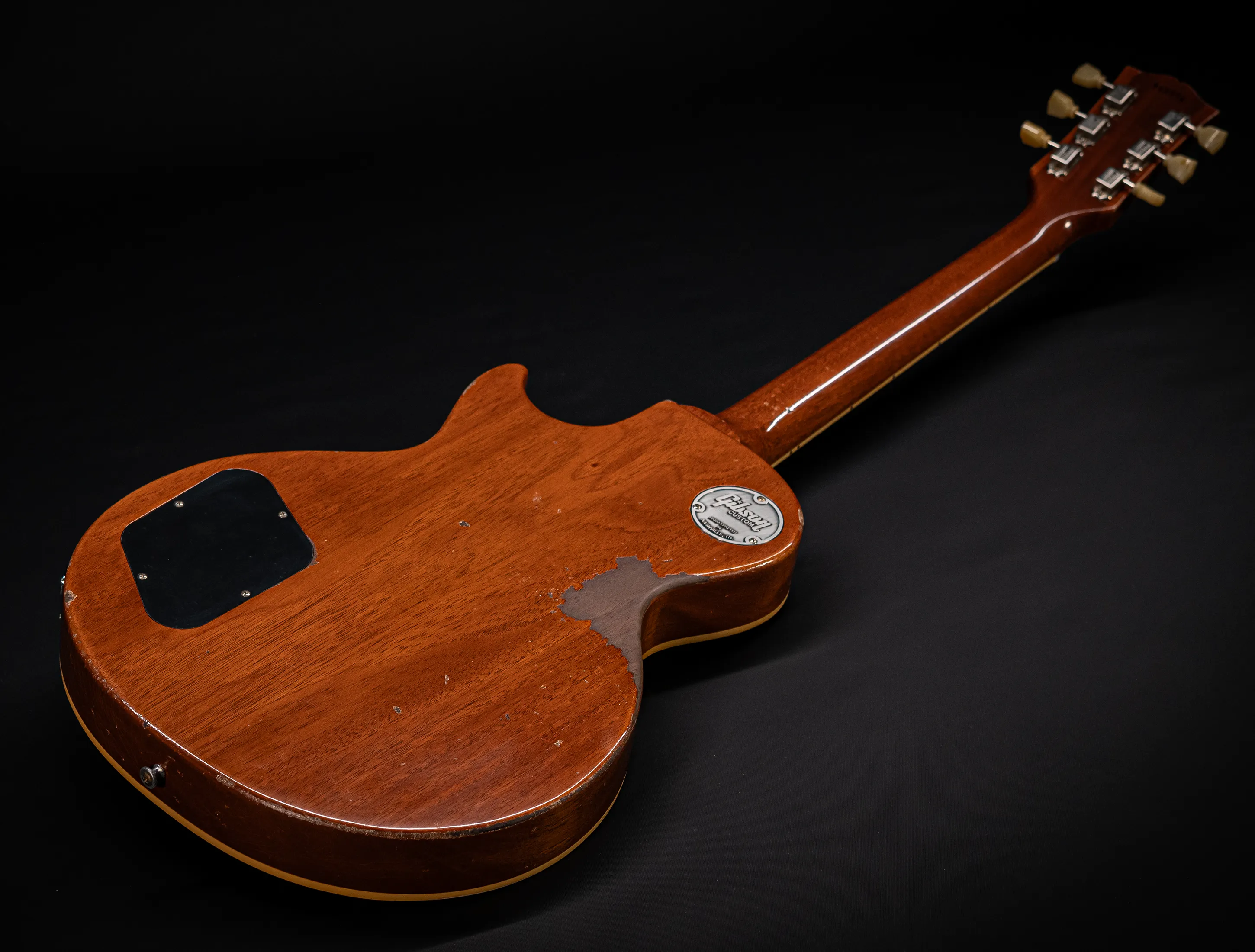 Show gallery (36 images) a163128 Gibson Les Paul 1959 Double Black Murphy LAB R9 Authentic Heavy Aged - Butterscotch