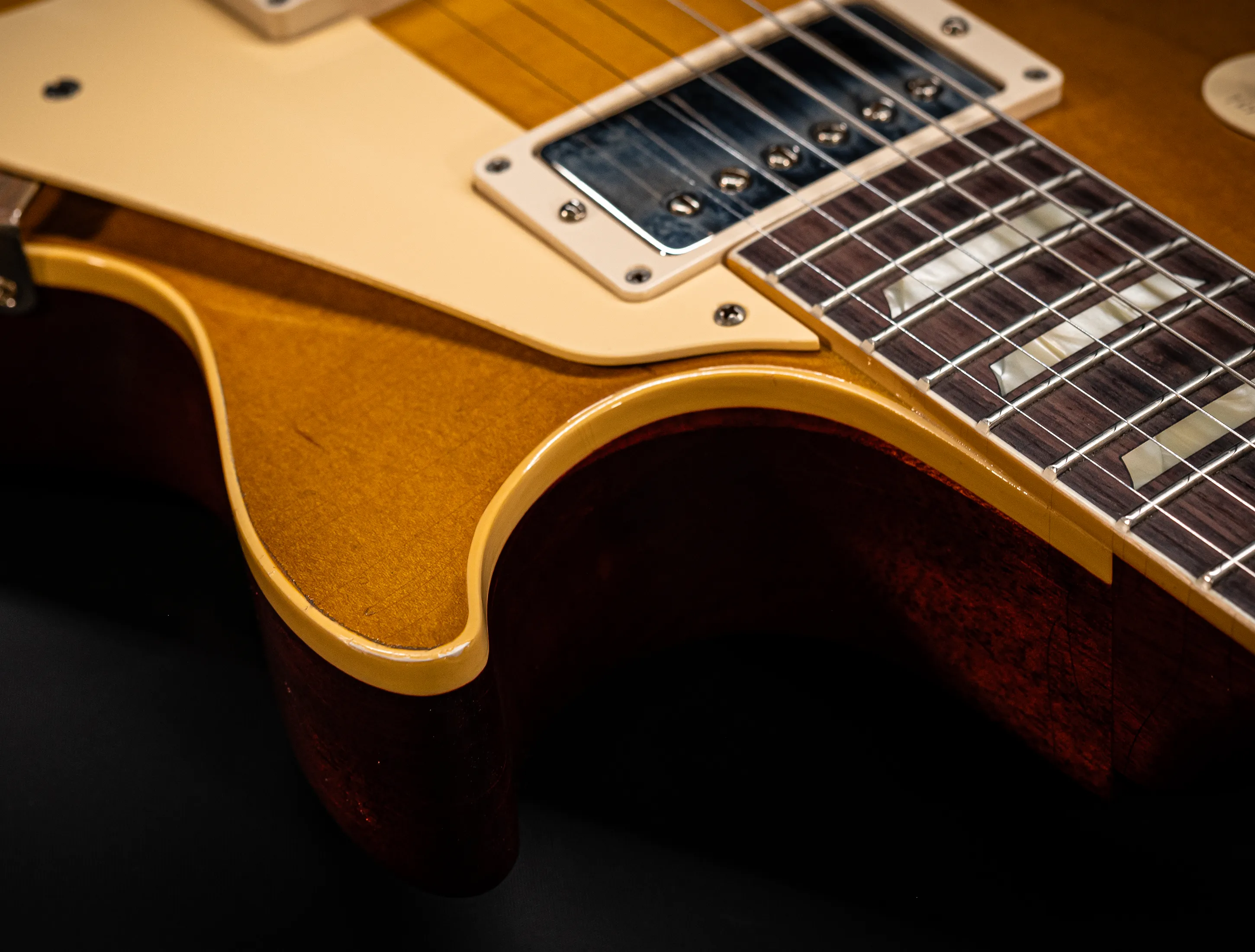 a171395 Gibson Les Paul 1958 Standard Reissue Murphy Lab Lemon Burst Light Aged Musikhaus-Hermann