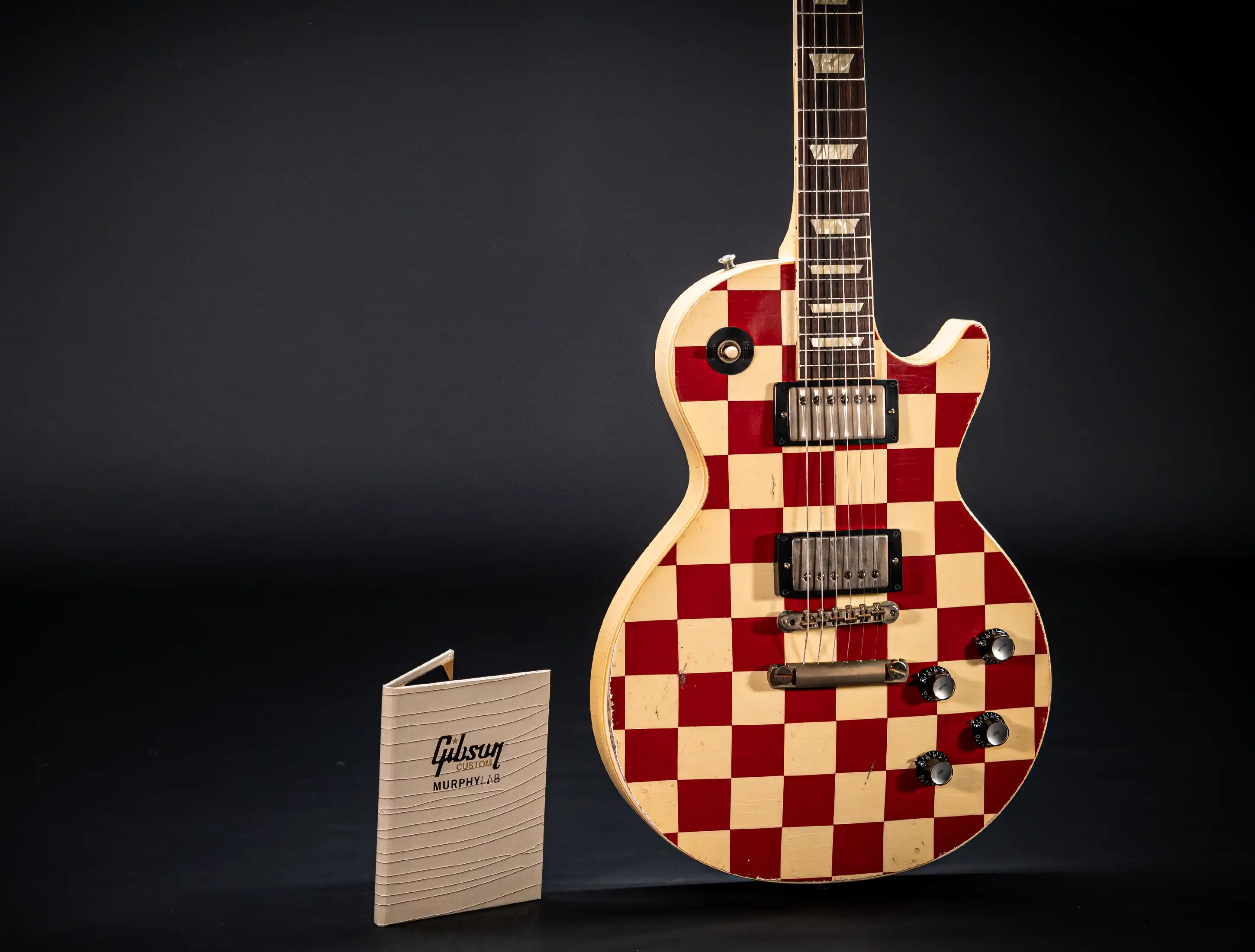Gibson Les Paul 1958 Standard Murphy LAB Heavy Aged - Cardinal Checkerboard