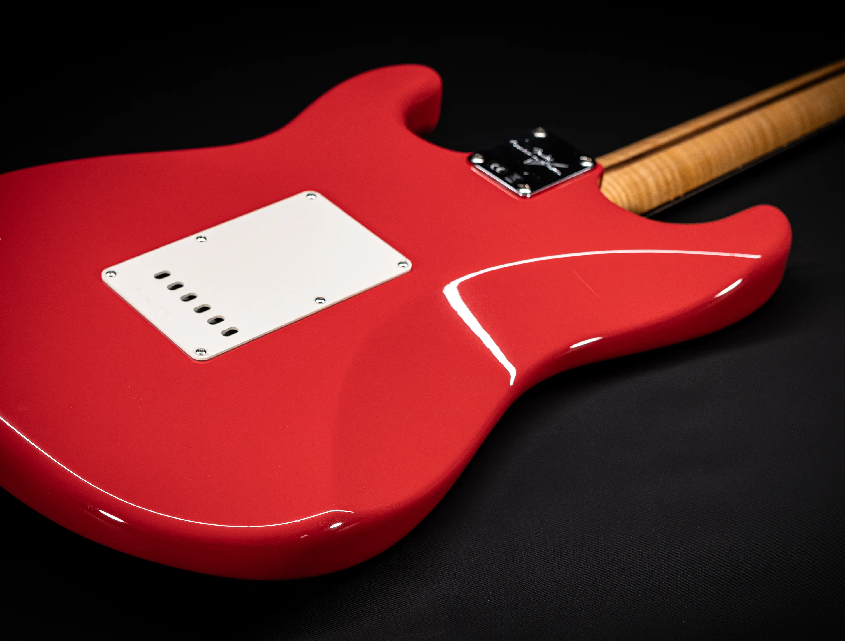 Fender MBD 1963 Humbucker Stratocaster GLOSS NOS flame Neck - Fiesta Red