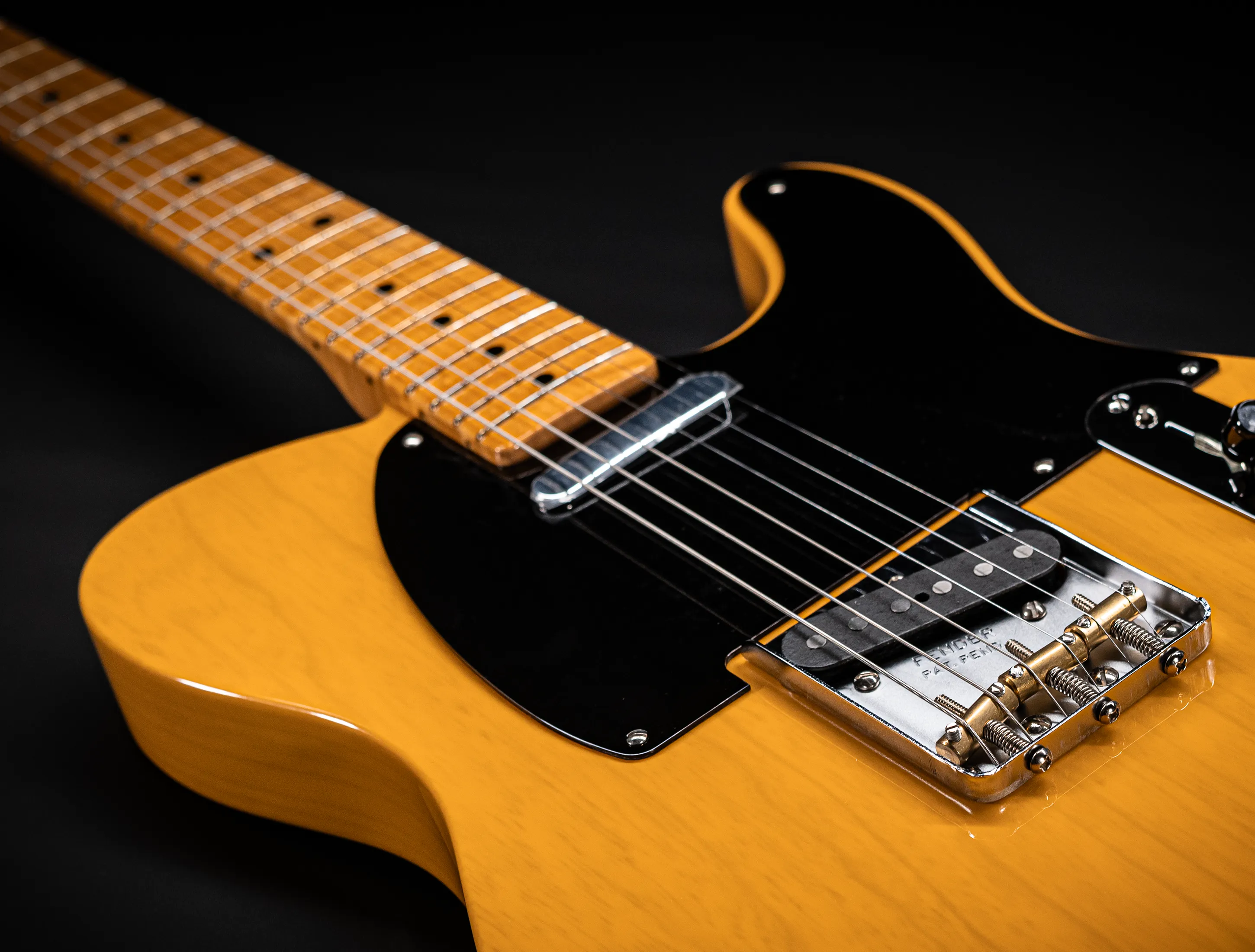 Fender MBD 1952 Telecaster GLOSS NOS flame Neck - Butterscotch Blonde