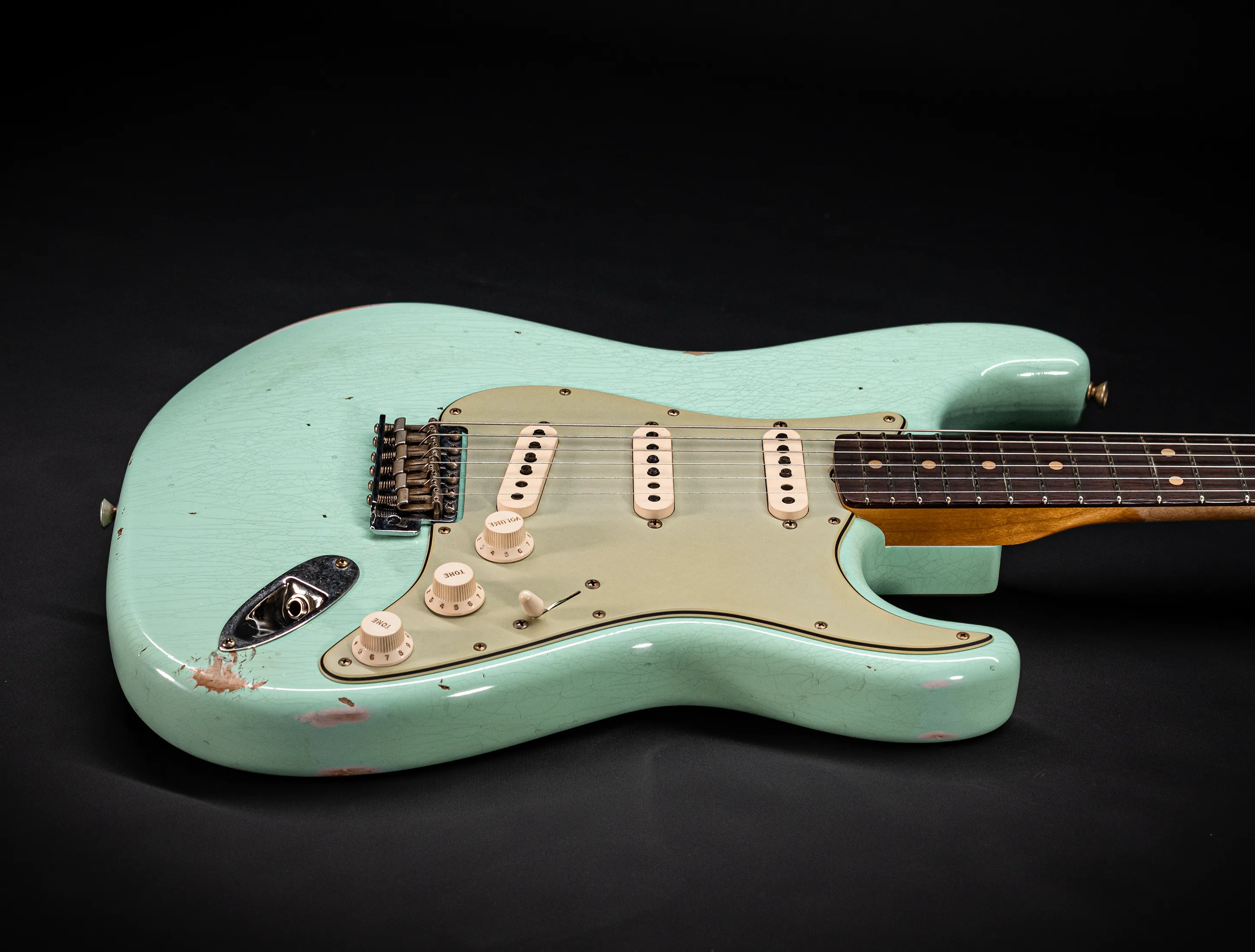 Fender MBD 1963 Stratocaster Relic - Aged Surf Green
