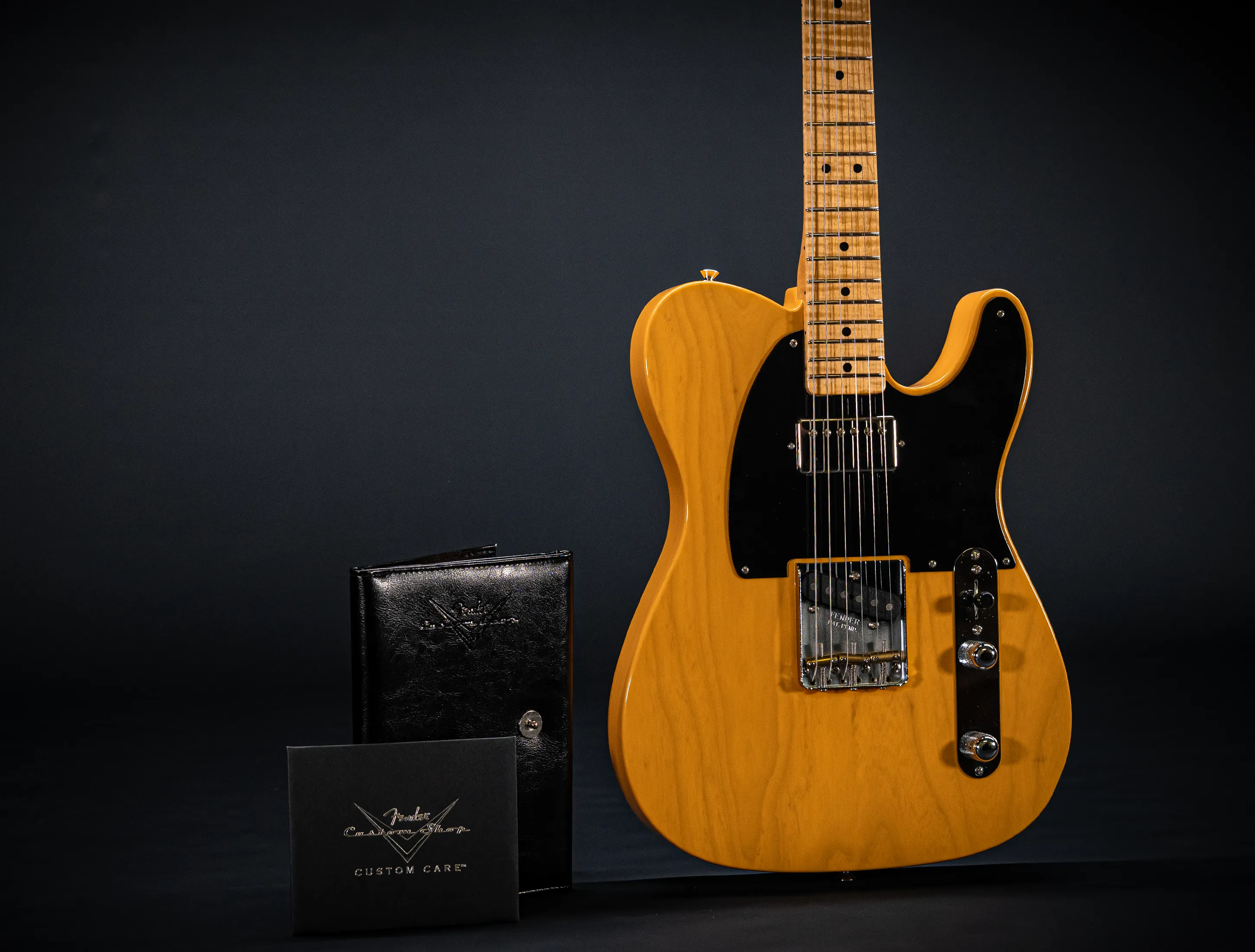 Fender MBD Limited 1952 Humbucker Telecaster Timeless NOS flame Neck - Aged Butterscotch Blonde
