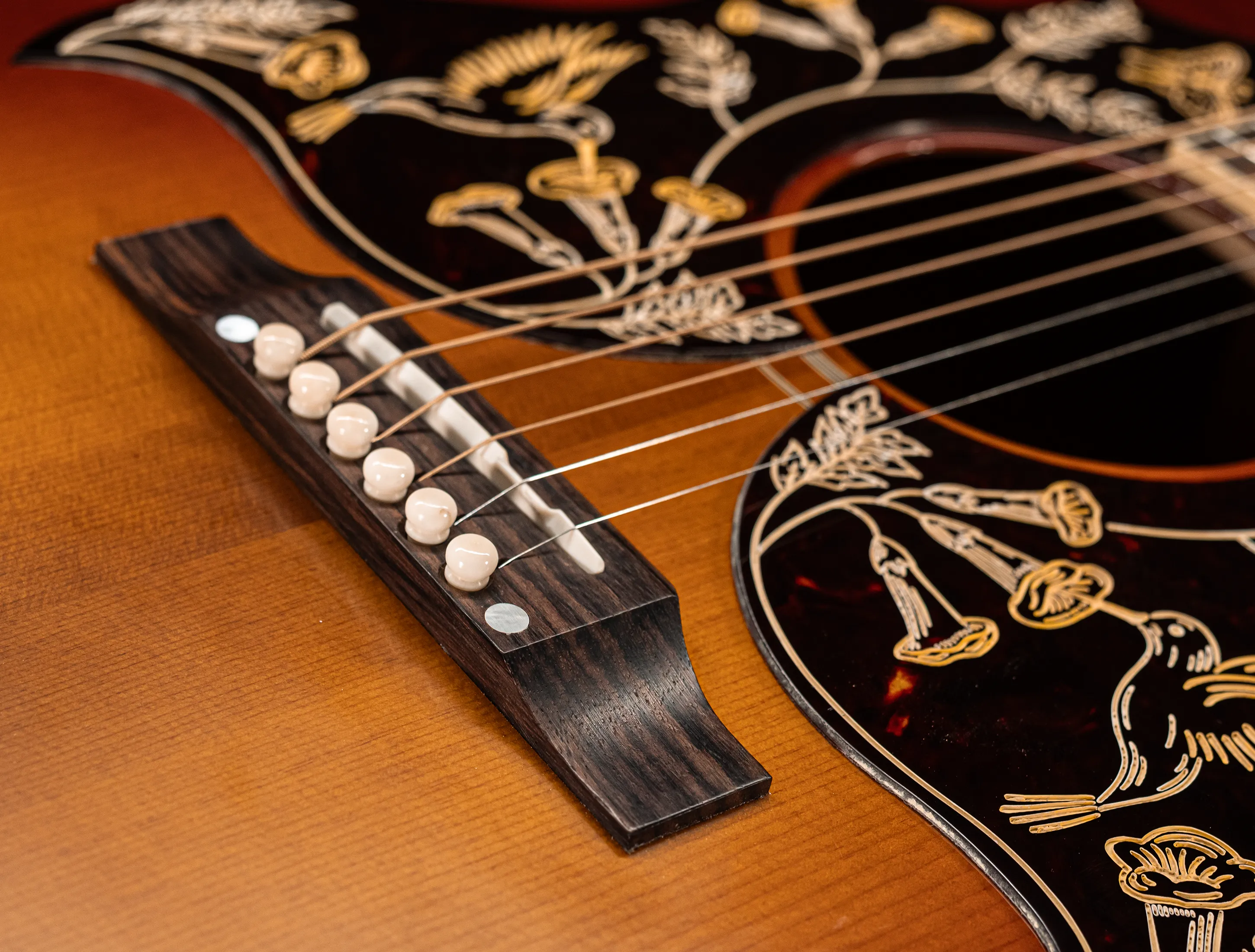 Gibson 1960 Hummingbird Double Pickguard Custom Shop thermally Aged Adirondack Antique 60s Cherry