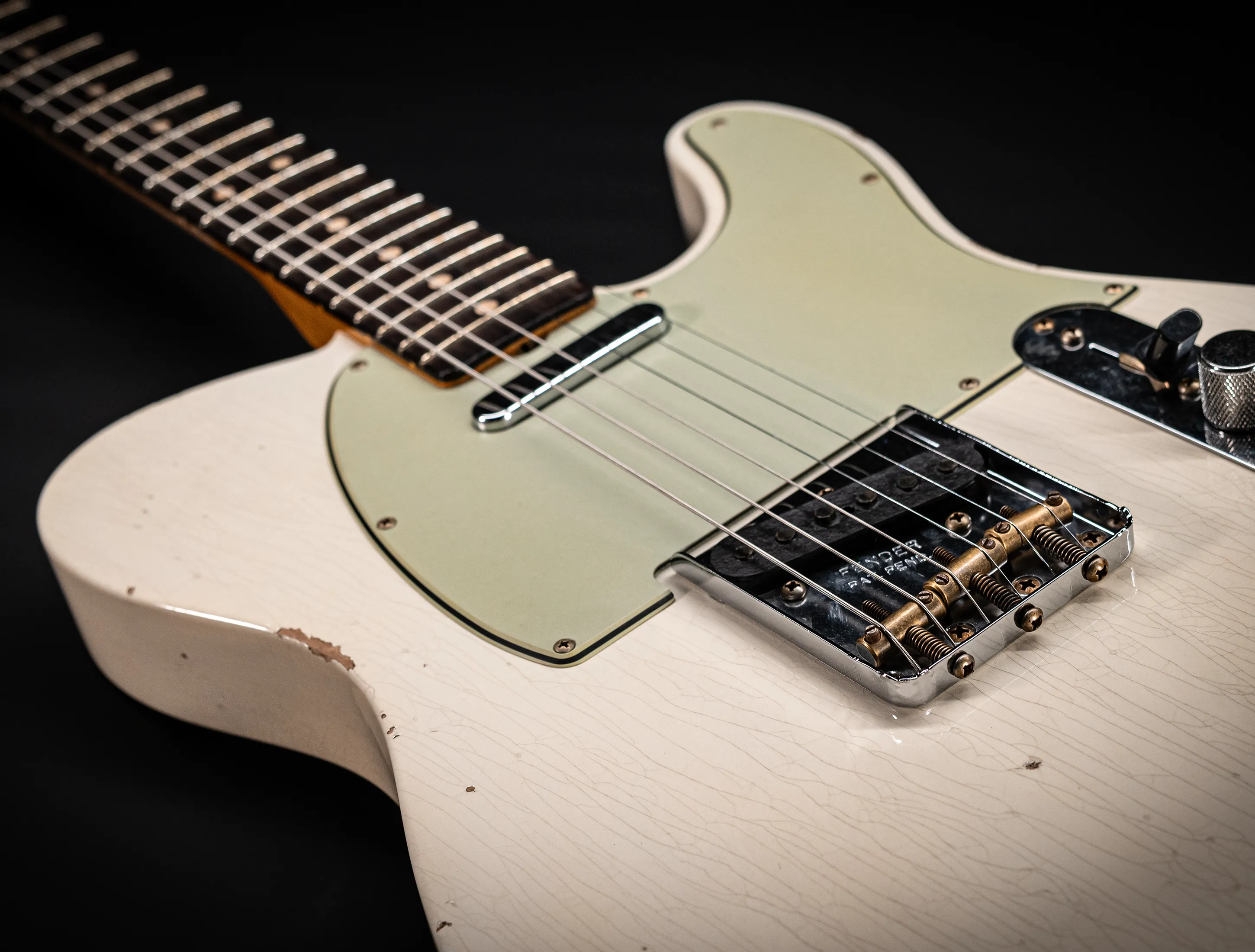 Fender MBD 1963 Telecaster Relic - Olympic White