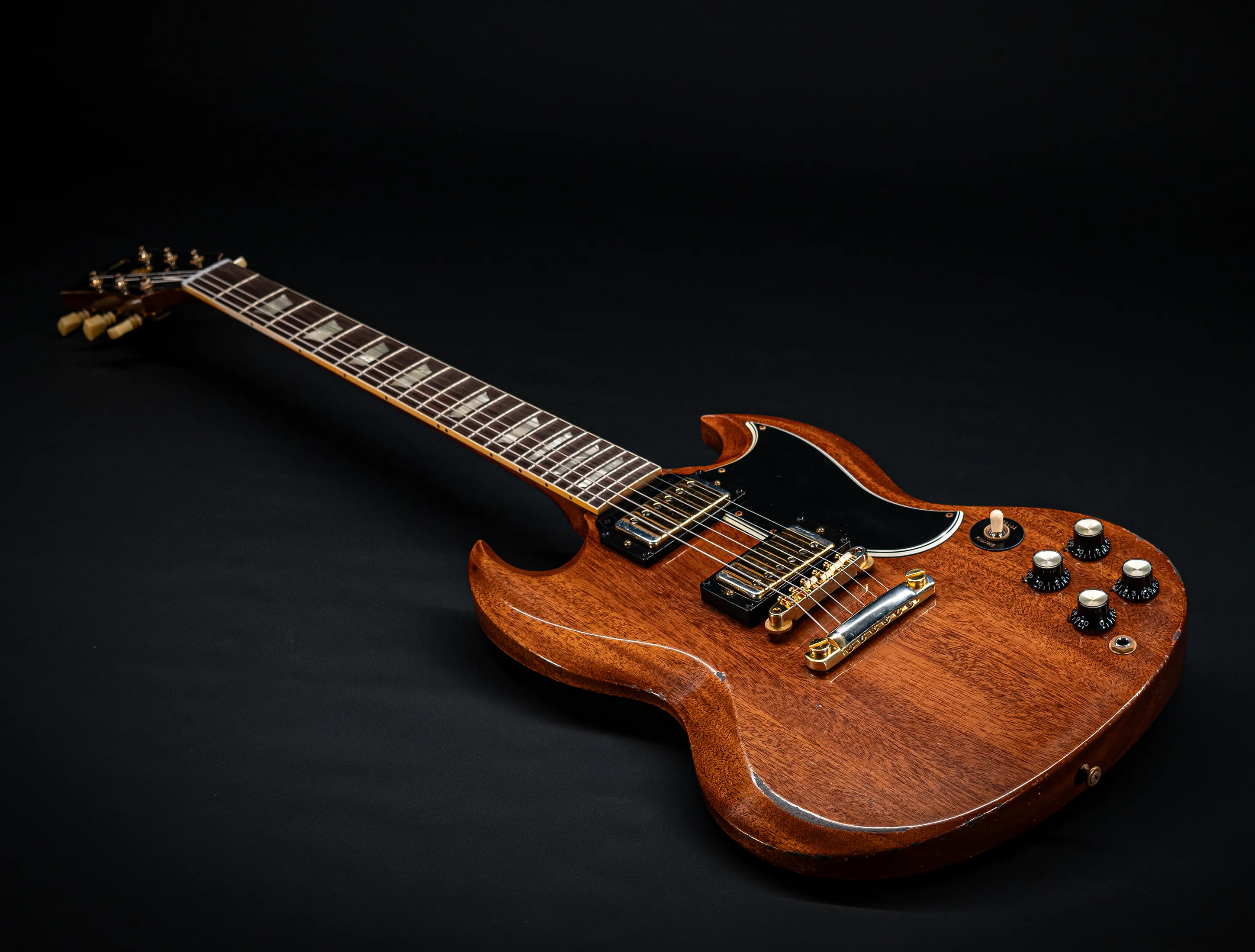 Gibson SG 1961 Standard Murphy Lab Heavy Aged Antique Faded Cherry Gold Hardware
