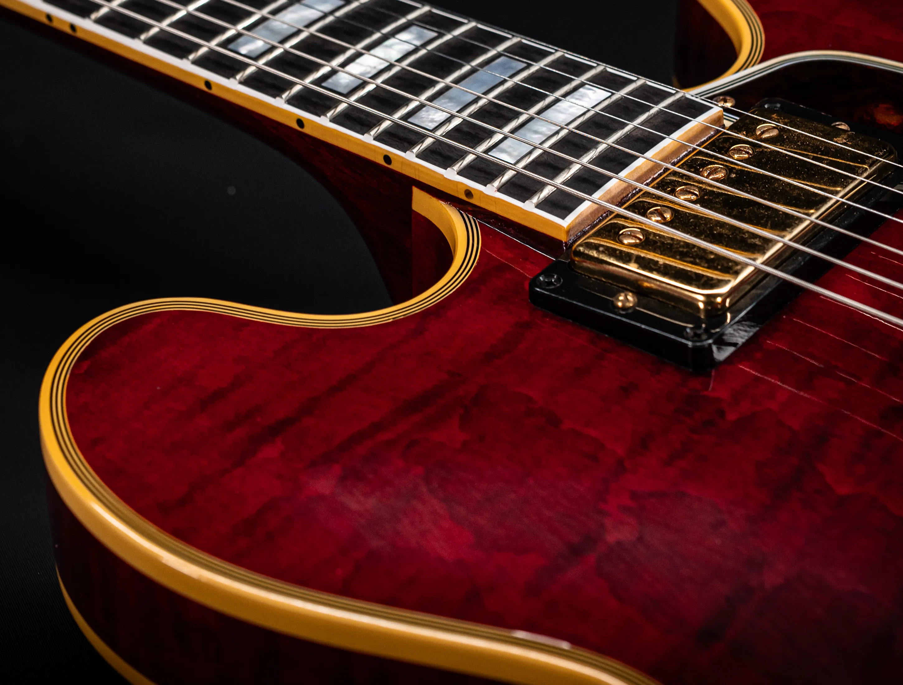 Gibson ES-355 1959 Custom Shop Murphy Lab Ultra Light Aged Figured Maple - Viking Red