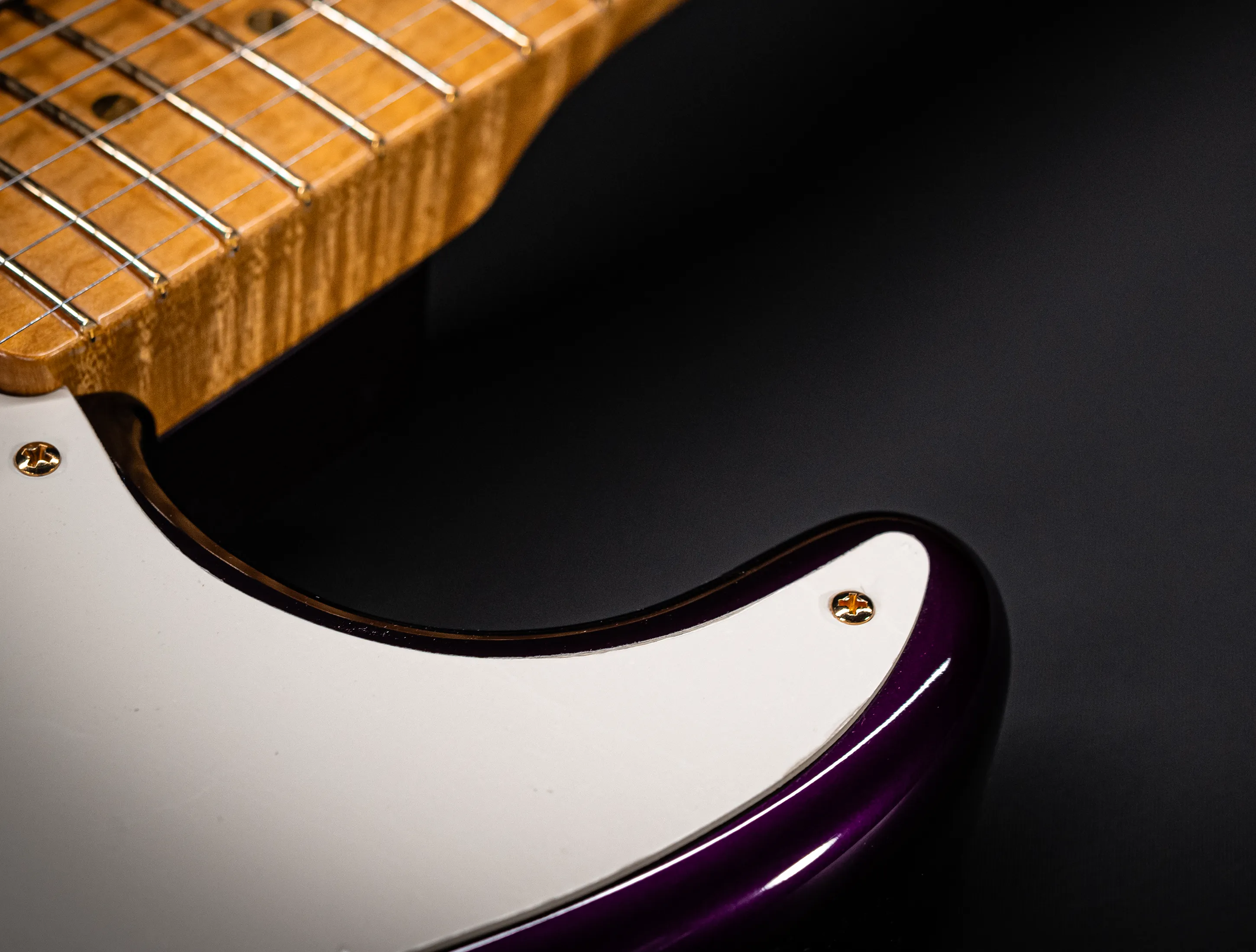 Fender MBD 1957 Stratocaster GLOSS NOS flame Neck - Purple Metallic