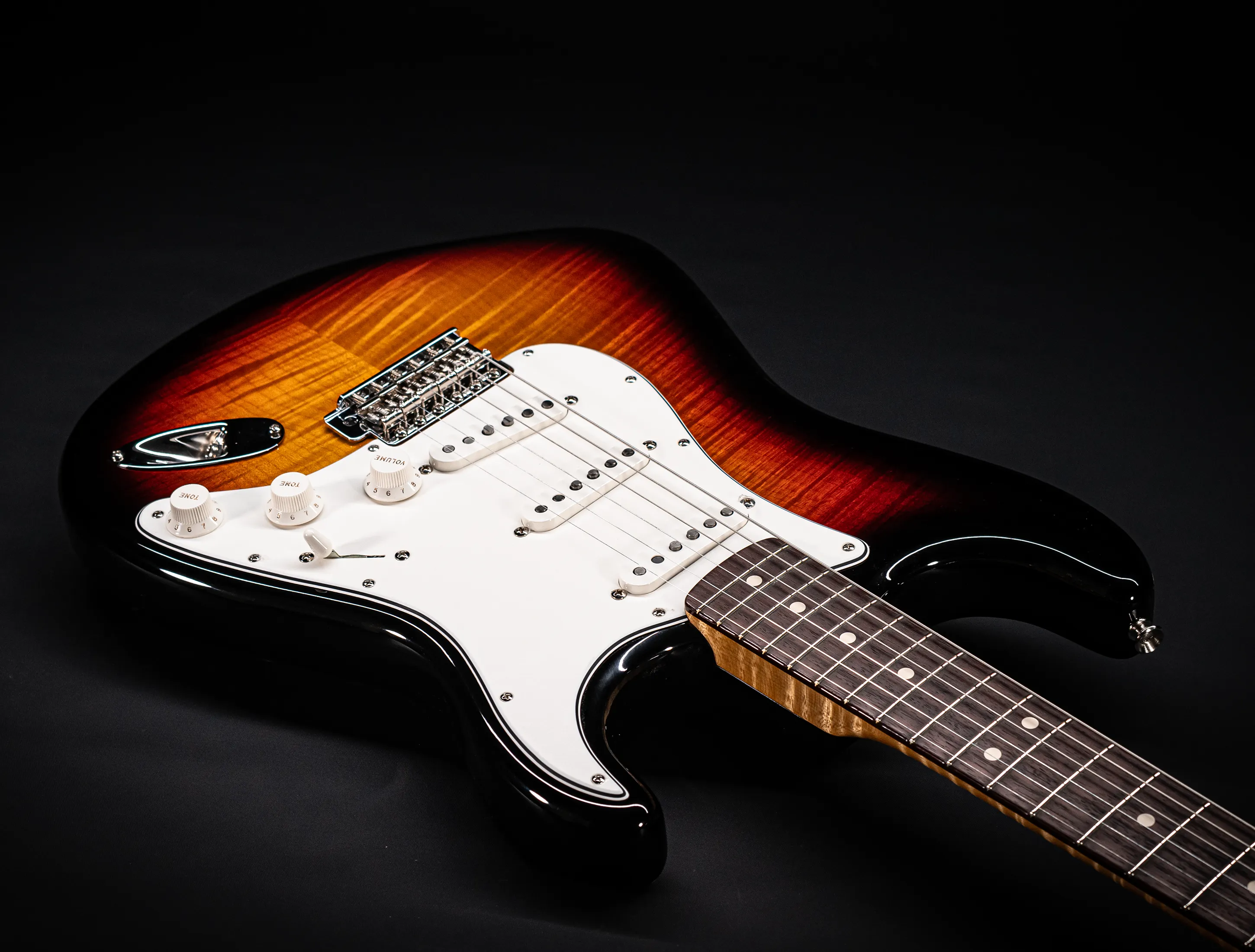 Fender MBD 1963 Stratocaster Prestige GLOSS NOS Flame Top - Sunburst