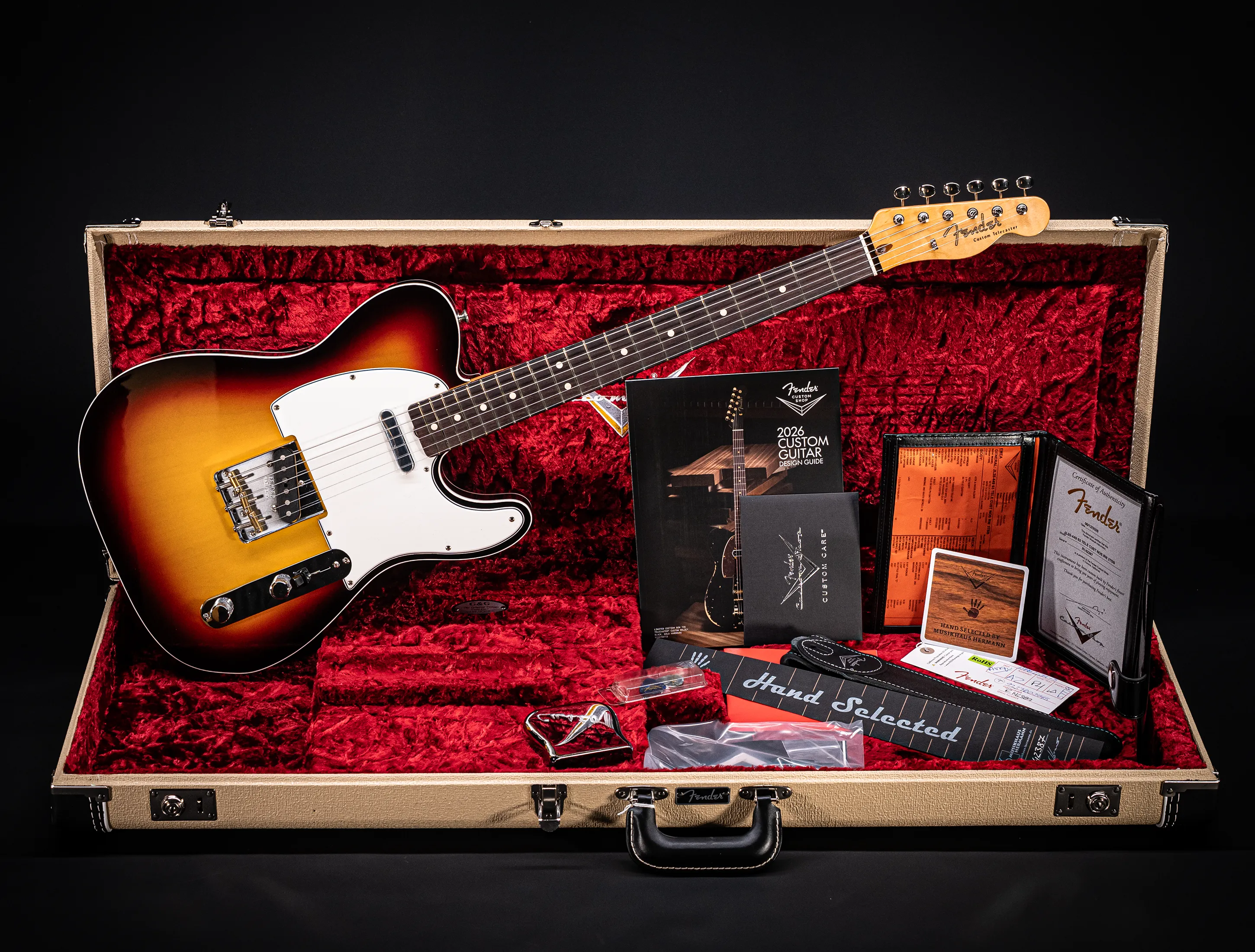Fender MBD Limited 1960 Telecaster Custom NOS Flame Neck - Sunburst