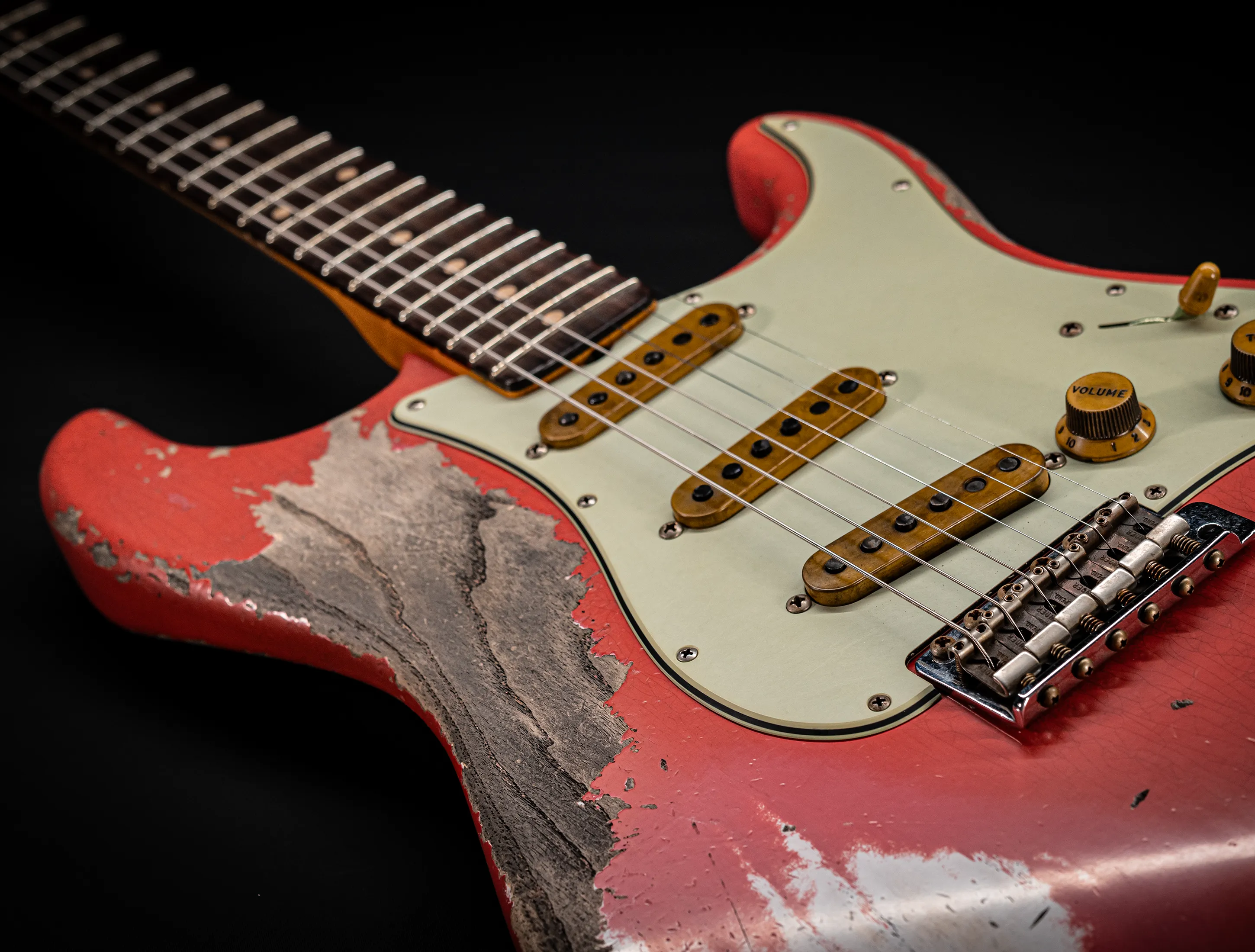 Fender MBD II 1962 Stratocaster MIDAS Super Heavy Relic - ASH Body Fiesta Red
